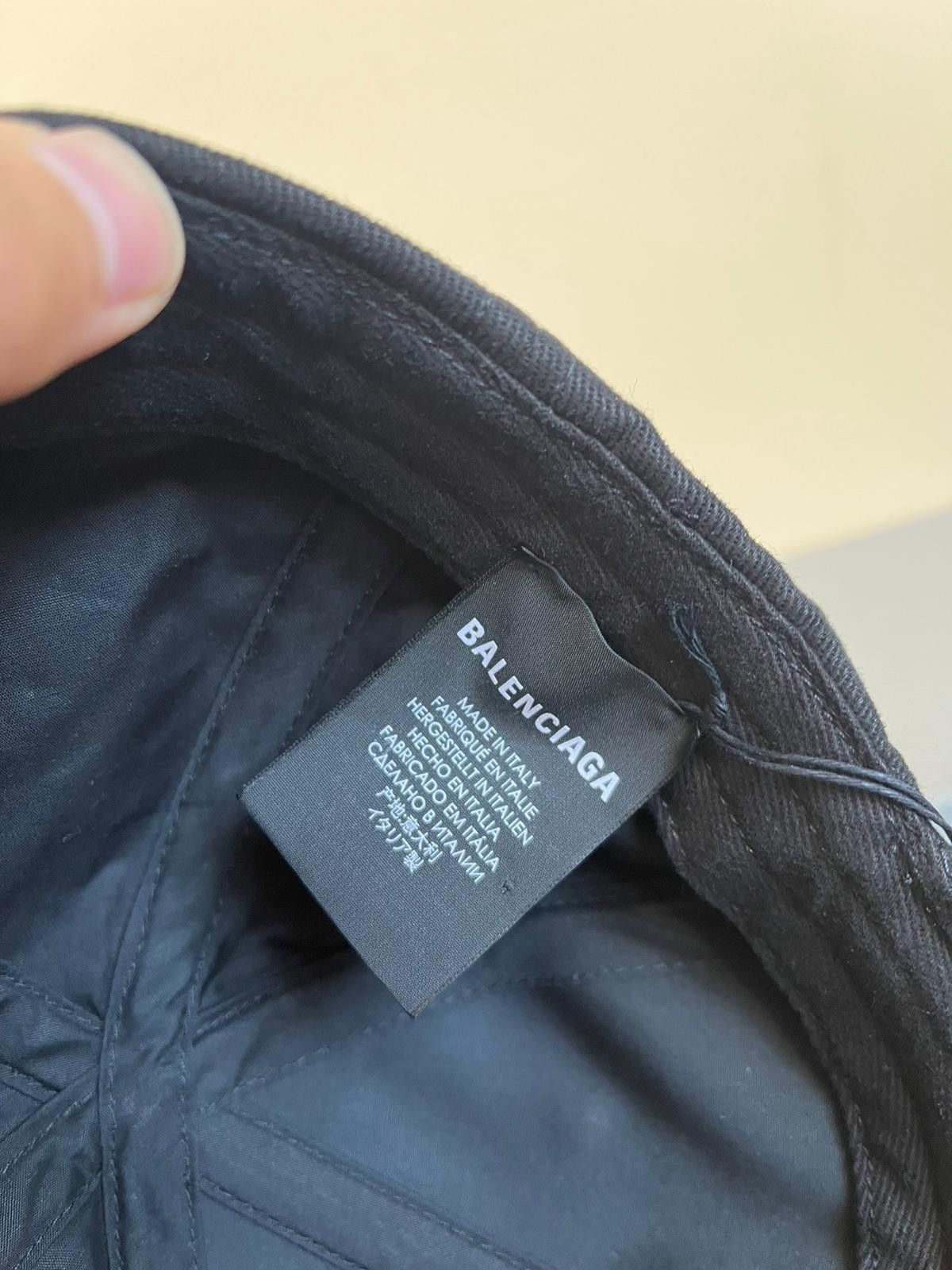 Balenciaga Gym Wear Logo Hat in Black Size ONE SIZE - 9 Thumbnail