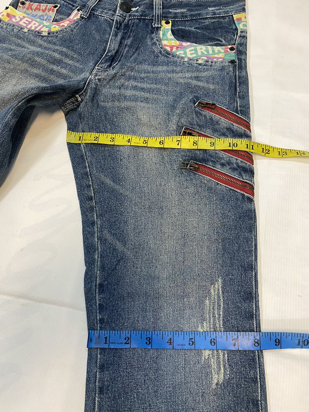 Japanese Brand × Vintage Vintage Jack Serika Crafted With Expert Artist Work Denim Size US 31 - 19 Thumbnail