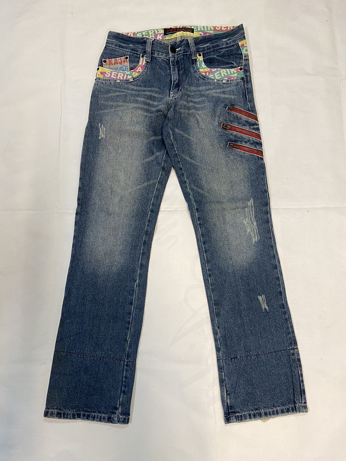 Japanese Brand × Vintage Vintage Jack Serika Crafted With Expert Artist Work Denim Size US 31 - 2 Thumbnail
