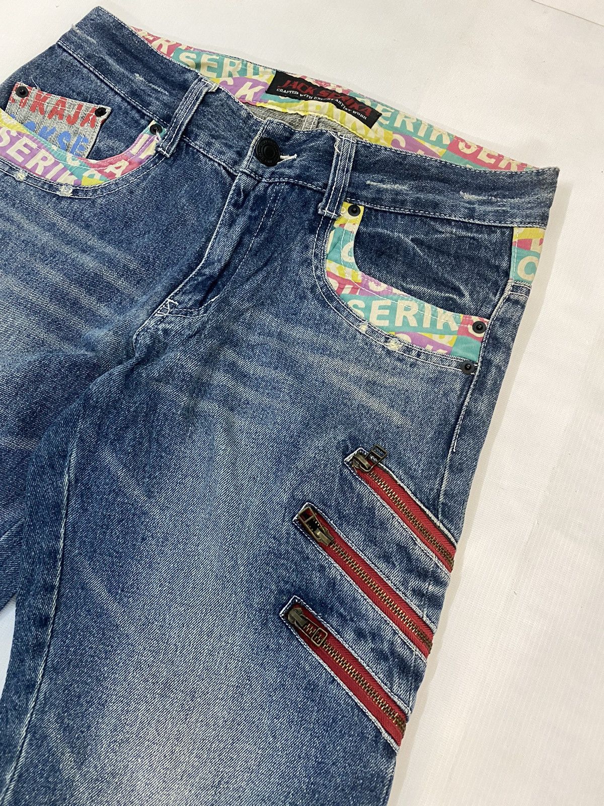 Japanese Brand × Vintage Vintage Jack Serika Crafted With Expert Artist Work Denim Size US 31 - 4 Thumbnail