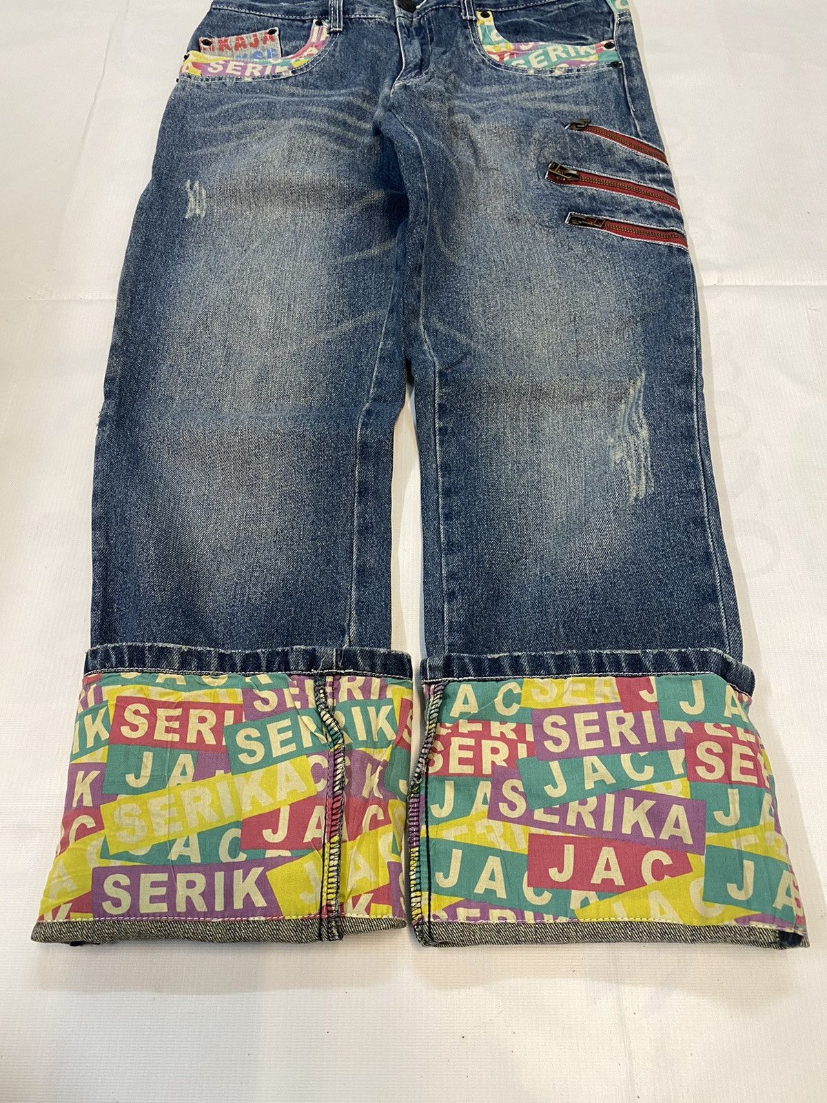 Japanese Brand × Vintage Vintage Jack Serika Crafted With Expert Artist Work Denim Size US 31 - 8 Thumbnail