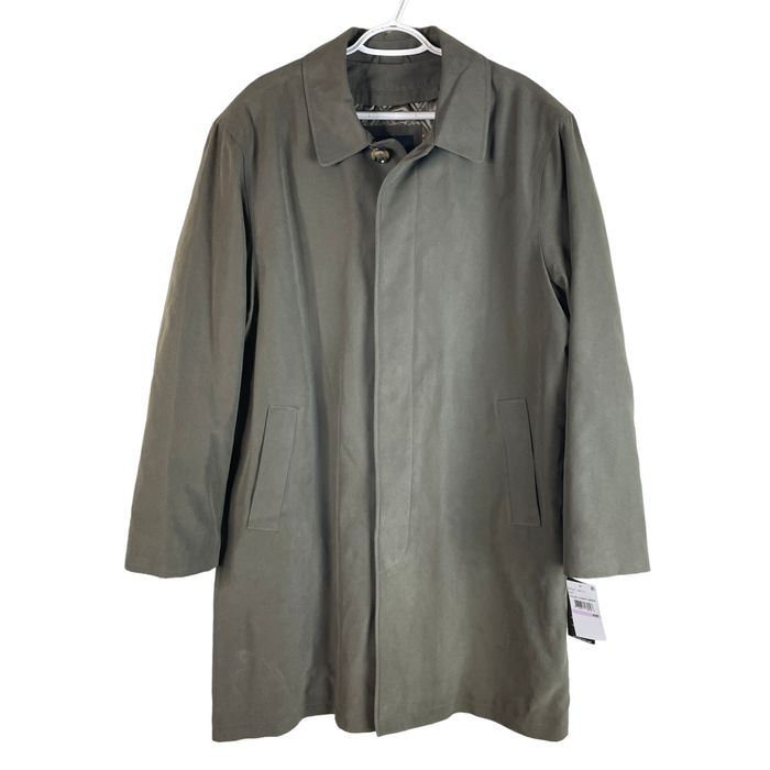 London Fog London Fog Signature Trench Coat Mens 42R Covert Green New ...