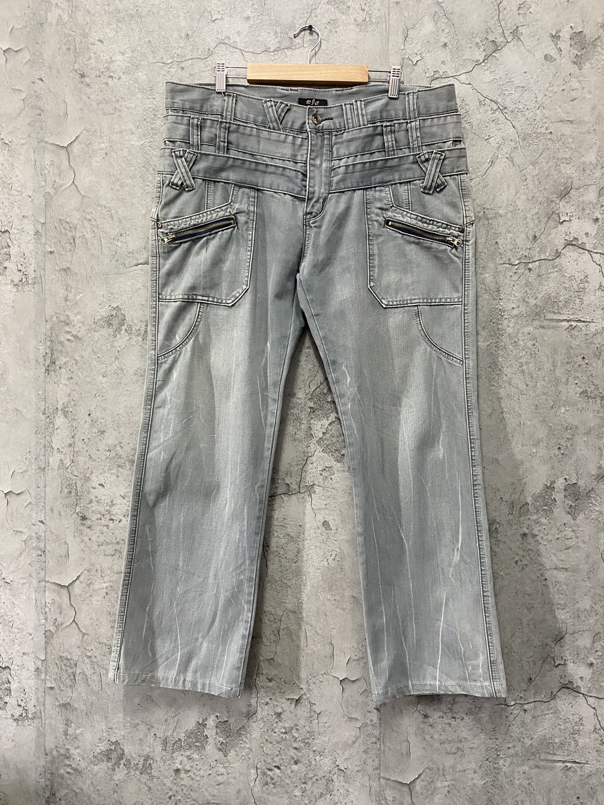 Designer × Japanese Brand Vintage R7C Triple Waist Bush Pocket Pants Size US 36 / EU 52 - 1 Thumbnail
