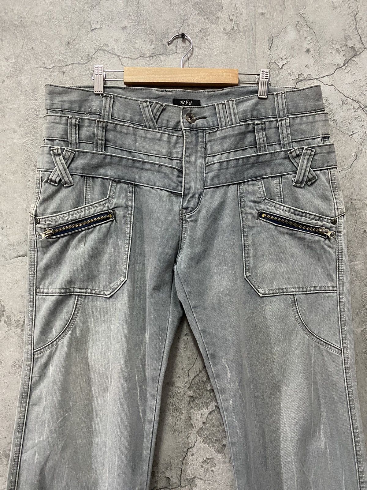 Designer × Japanese Brand Vintage R7C Triple Waist Bush Pocket Pants Size US 36 / EU 52 - 4 Thumbnail