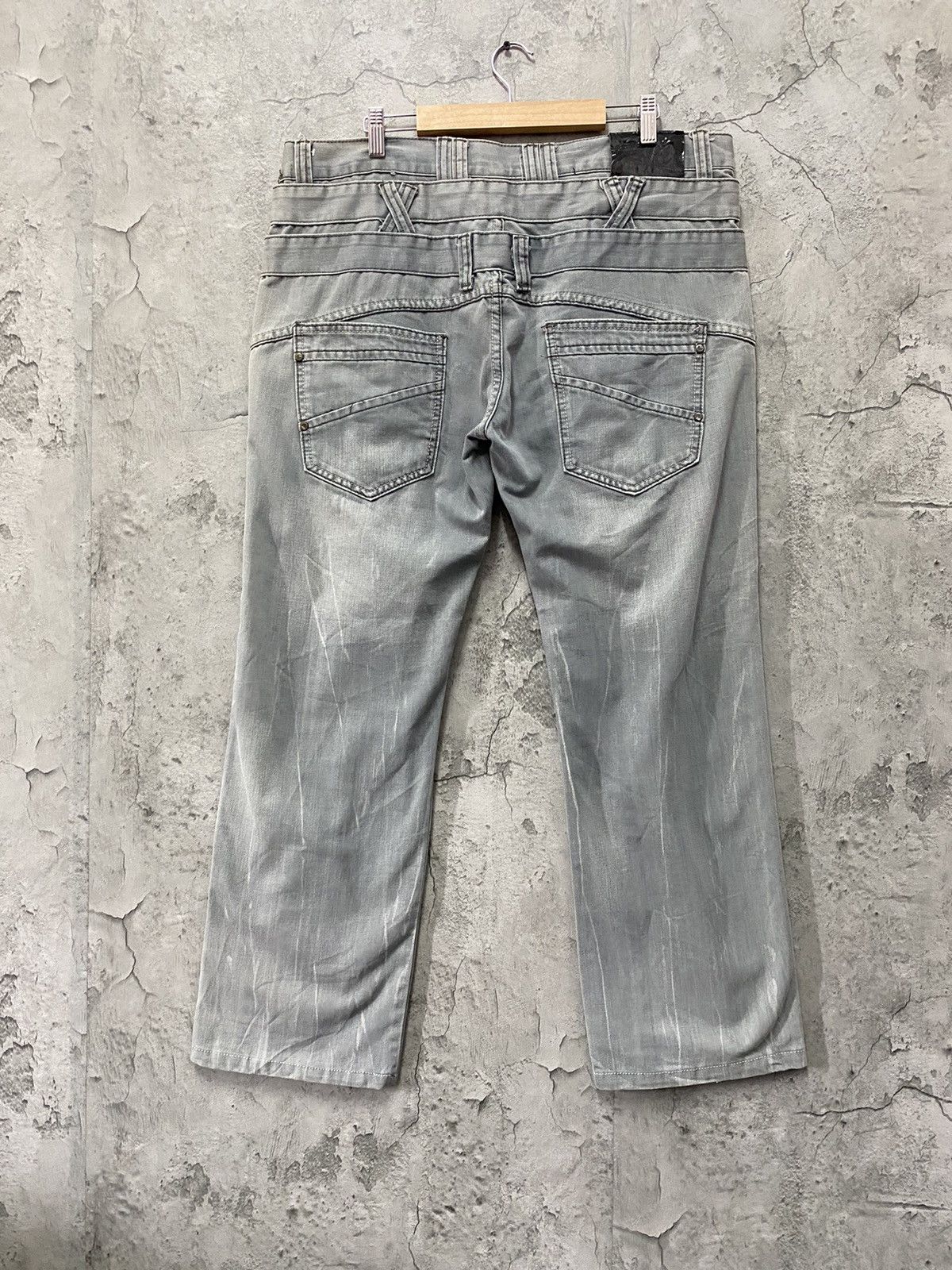 Designer × Japanese Brand Vintage R7C Triple Waist Bush Pocket Pants Size US 36 / EU 52 - 2 Thumbnail