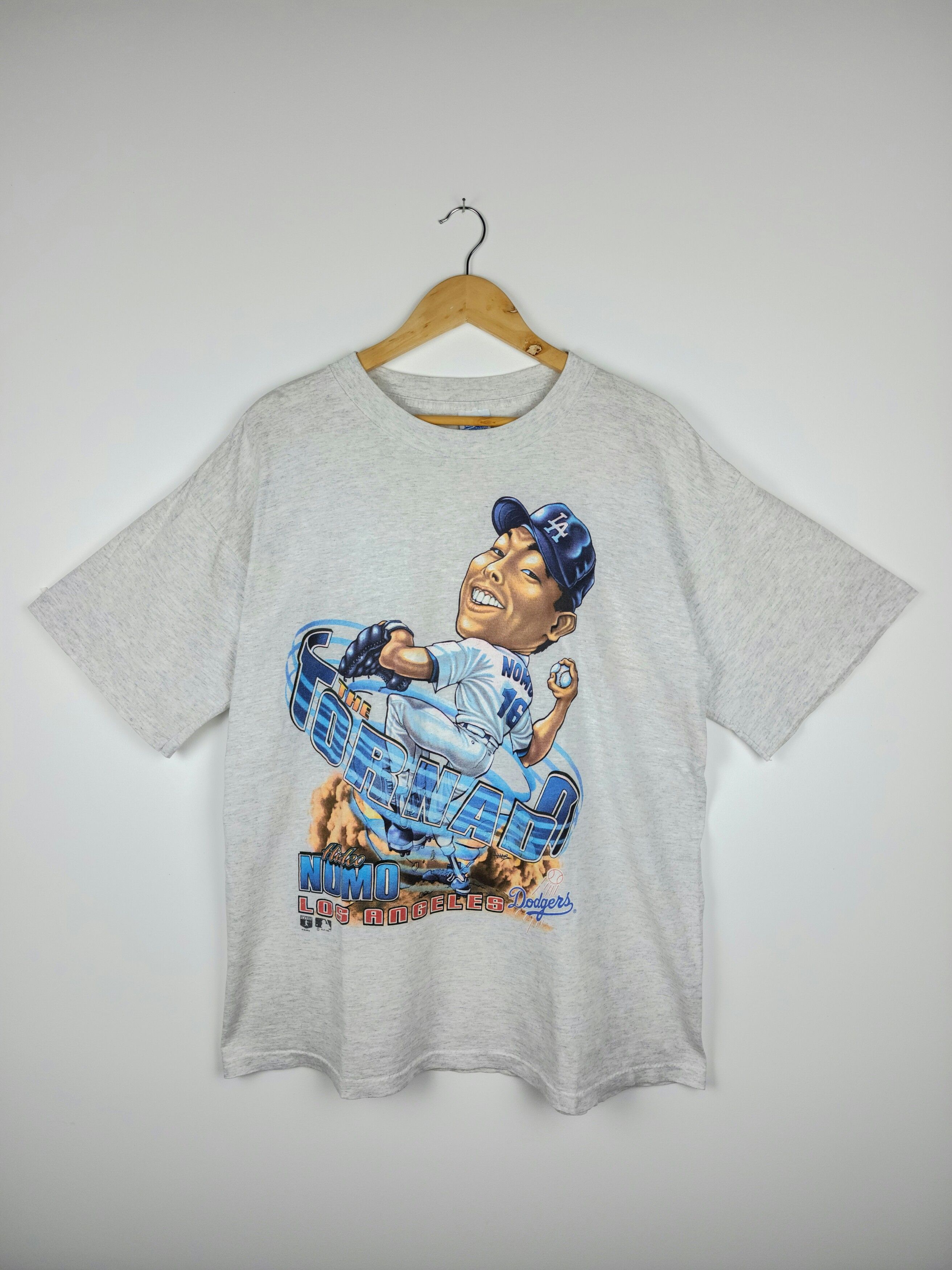 Vintage Hideo Nomo MLB LA Dodgers Shirt 90s Salem Shirt Size: 
