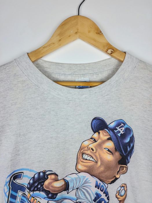 Vintage 1995 Los Angeles Dodgers Hideo Nomo Salem Sportswear T-Shirt Sz.XL