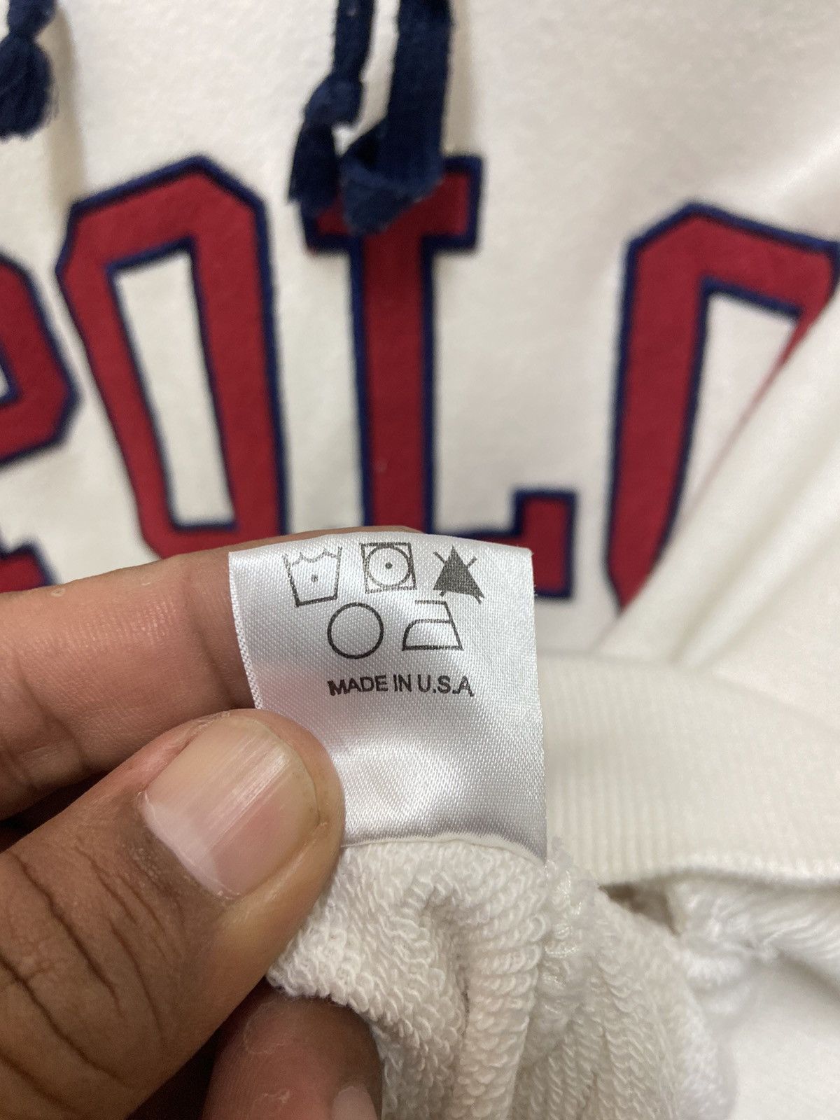 Polo Ralph Lauren × Vintage Vintage Polo Ralph Lauren Big Logo White Hoodie Size US M / EU 48-50 / 2 - 7 Thumbnail