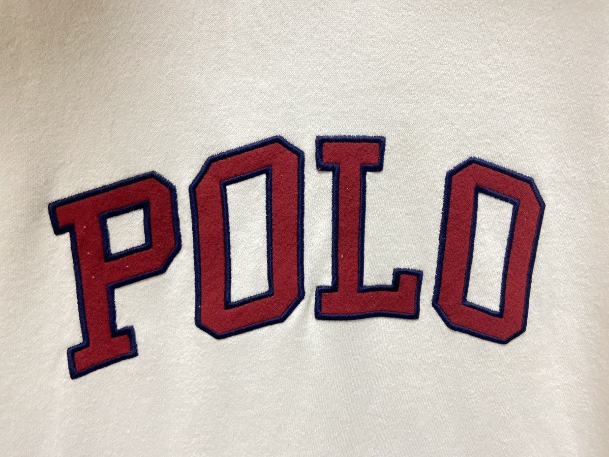 Polo Ralph Lauren × Vintage Vintage Polo Ralph Lauren Big Logo White Hoodie Size US M / EU 48-50 / 2 - 5 Thumbnail