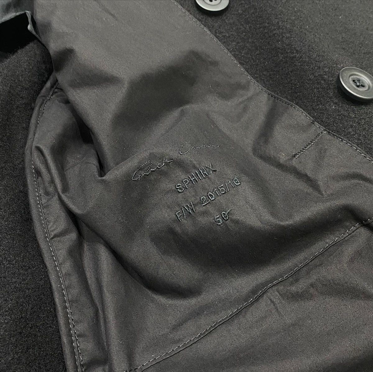Rick Owens Rick Owens FW15 Sphinx Double Breasted Coat Size US M / EU 48-50 / 2 - 6 Thumbnail