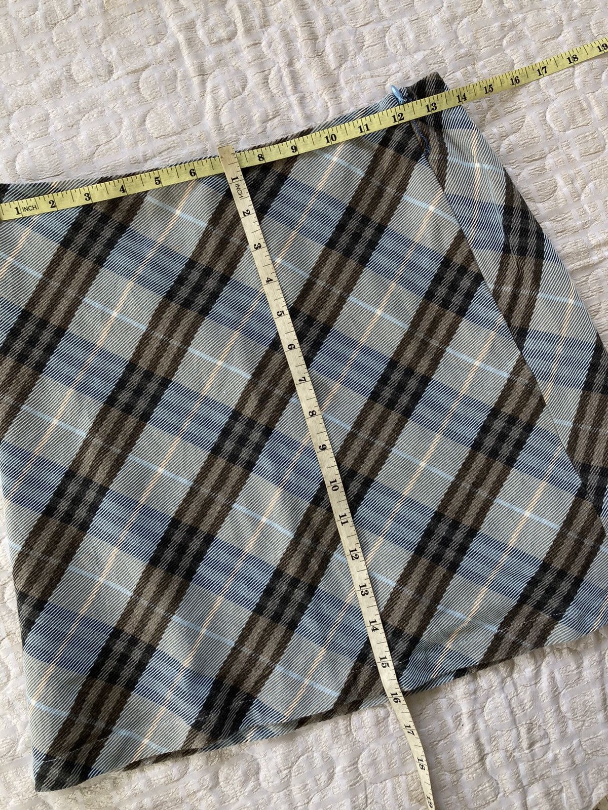 Burberry AUTHENTIC BURBERRY NOVA BLUE NOVA CHECK SEXY SKIRT Size 36" / US 14 / IT 50 - 3 Thumbnail
