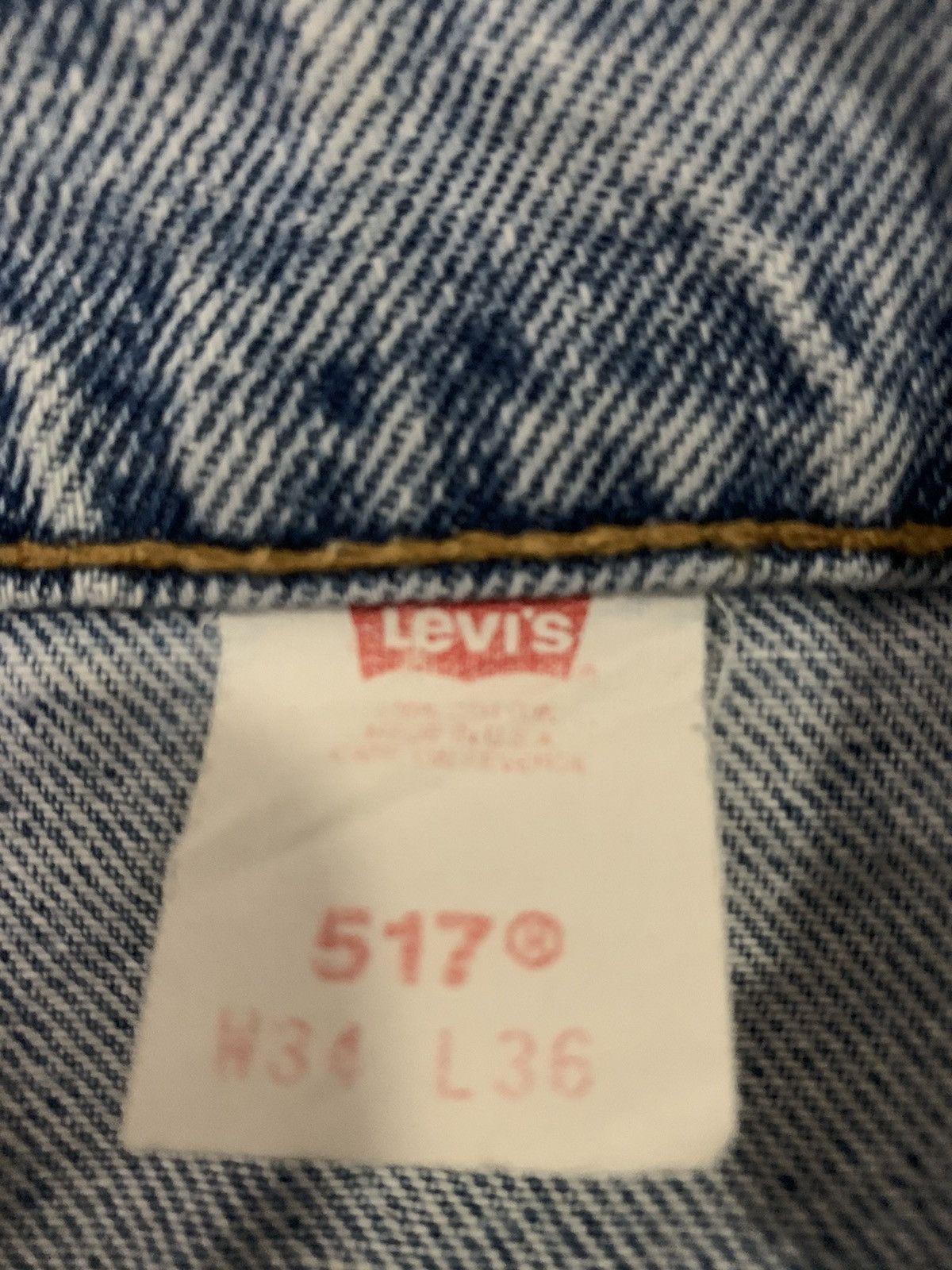Levi's Vintage 90s Levis 517 Orange Tab Jeans Size US 34 / EU 50 - 7 Thumbnail
