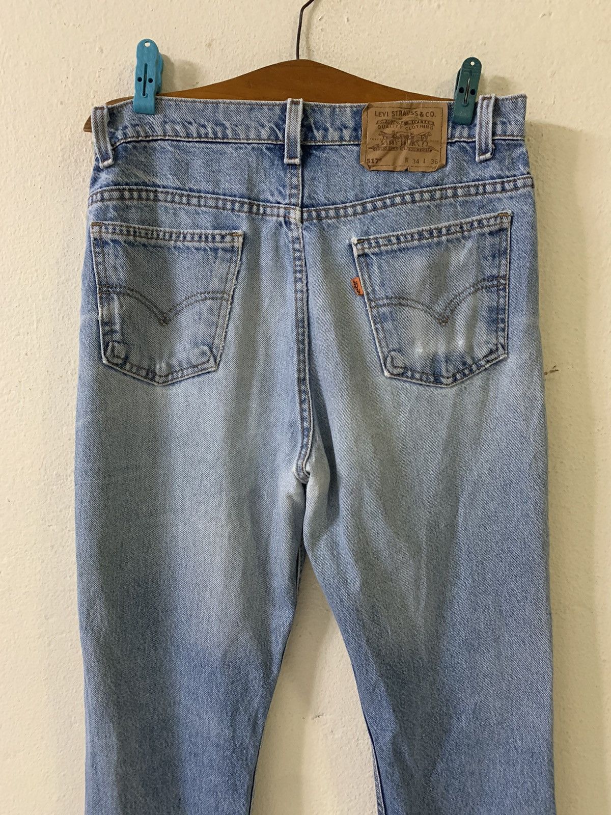 Levi's Vintage 90s Levis 517 Orange Tab Jeans Size US 34 / EU 50 - 10 Thumbnail