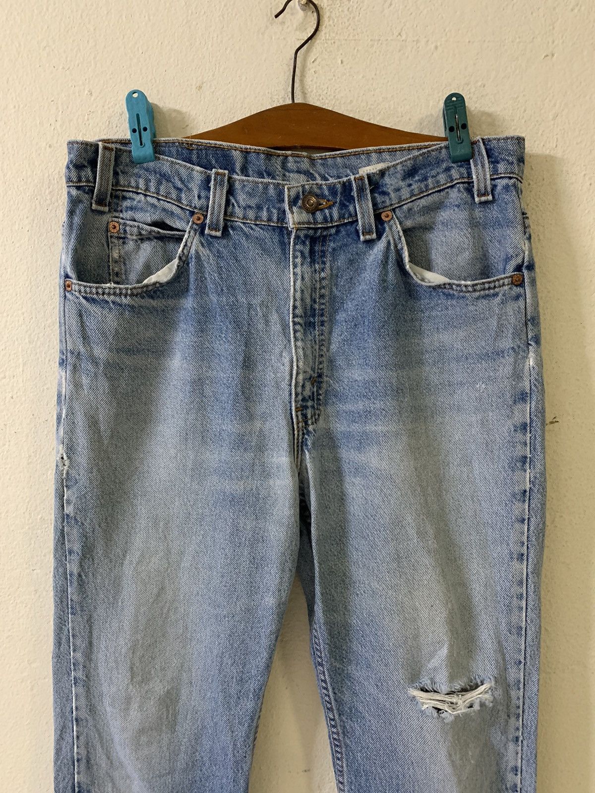 Levi's Vintage 90s Levis 517 Orange Tab Jeans Size US 34 / EU 50 - 3 Thumbnail
