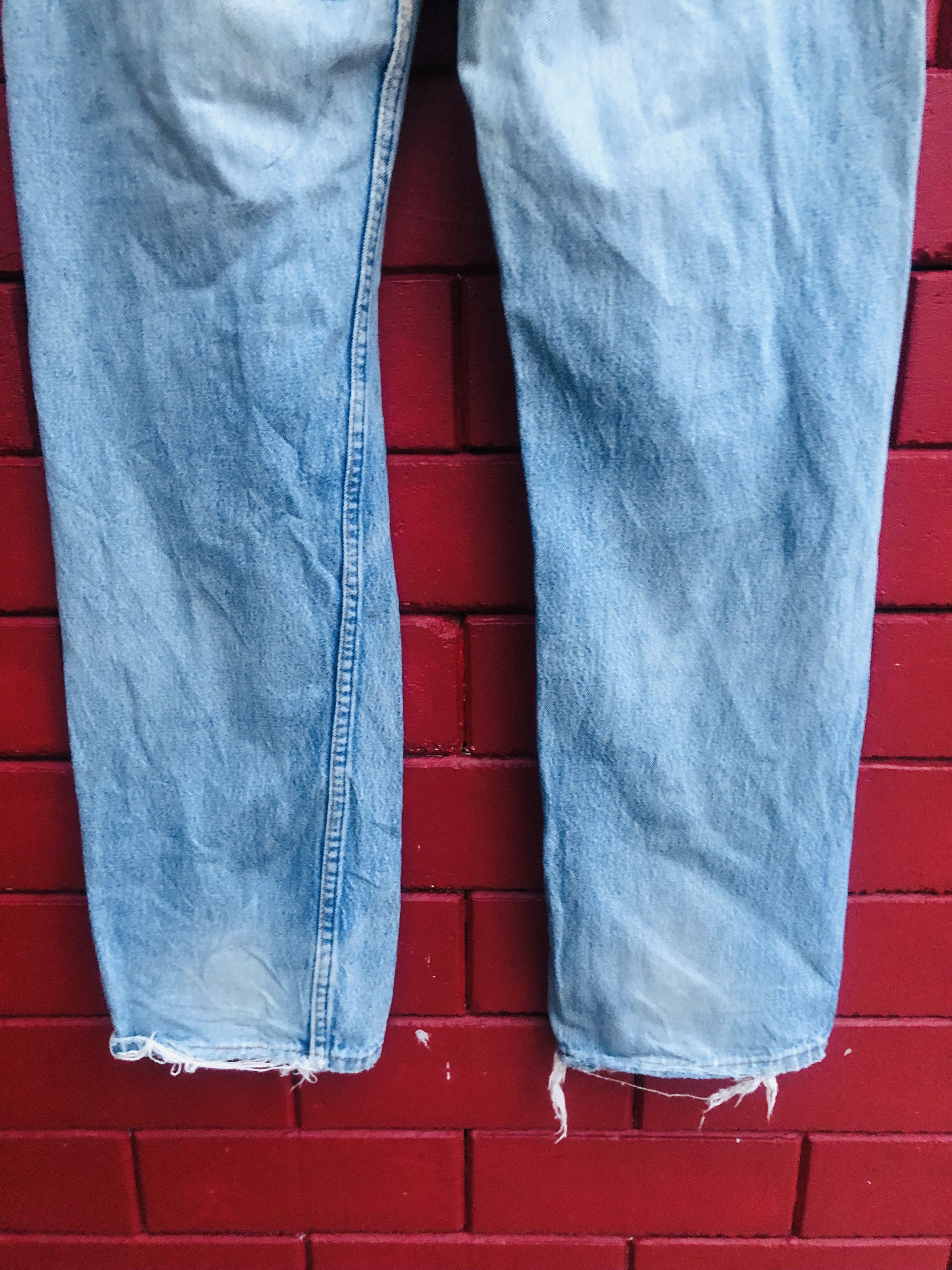 Japanese Brand × Vintage Vintage Levis Distressed Sky Blue Colour Designer Style Size US 31 - 8 Thumbnail