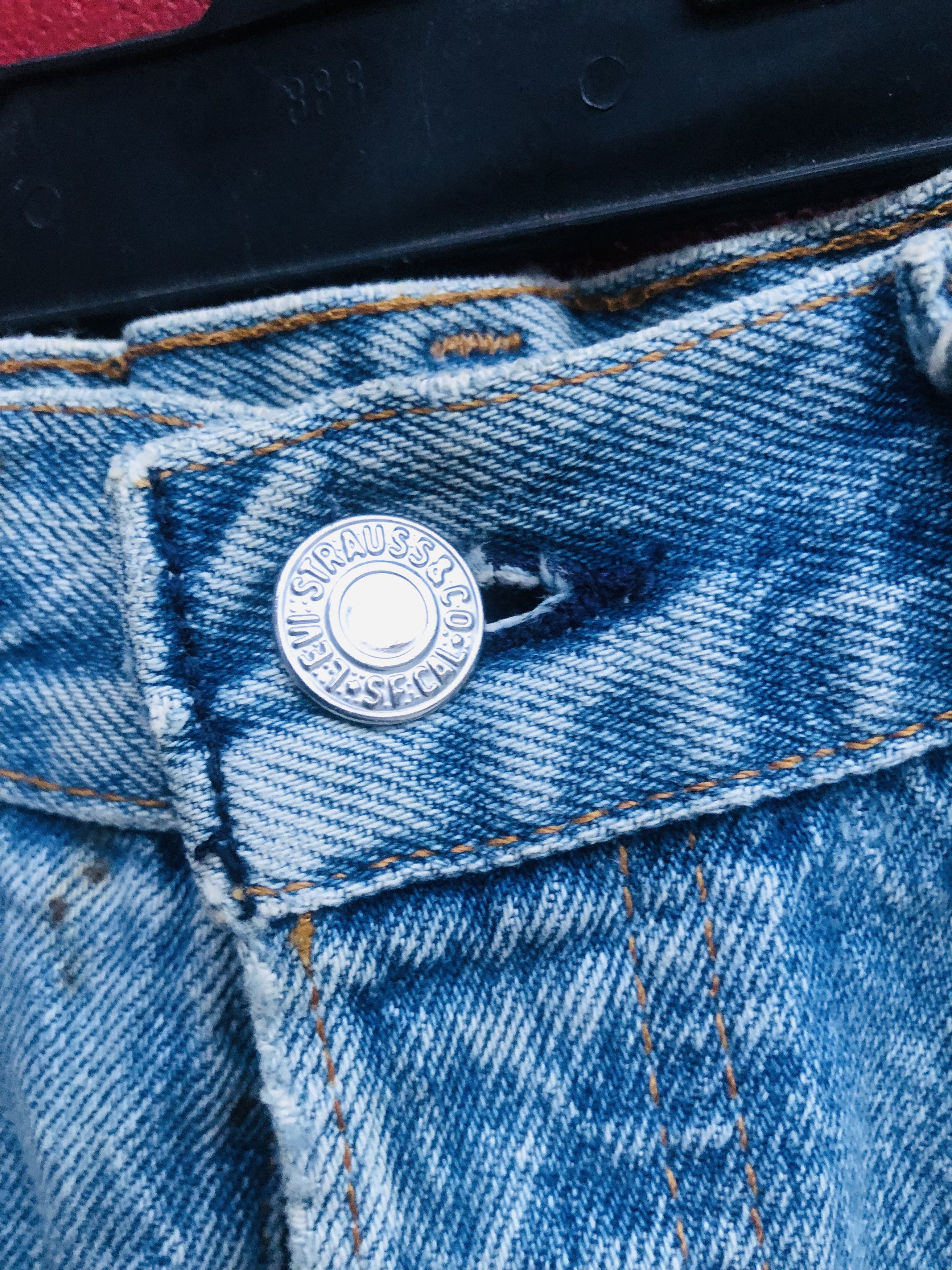 Japanese Brand × Vintage Vintage Levis Distressed Sky Blue Colour Designer Style Size US 31 - 7 Thumbnail