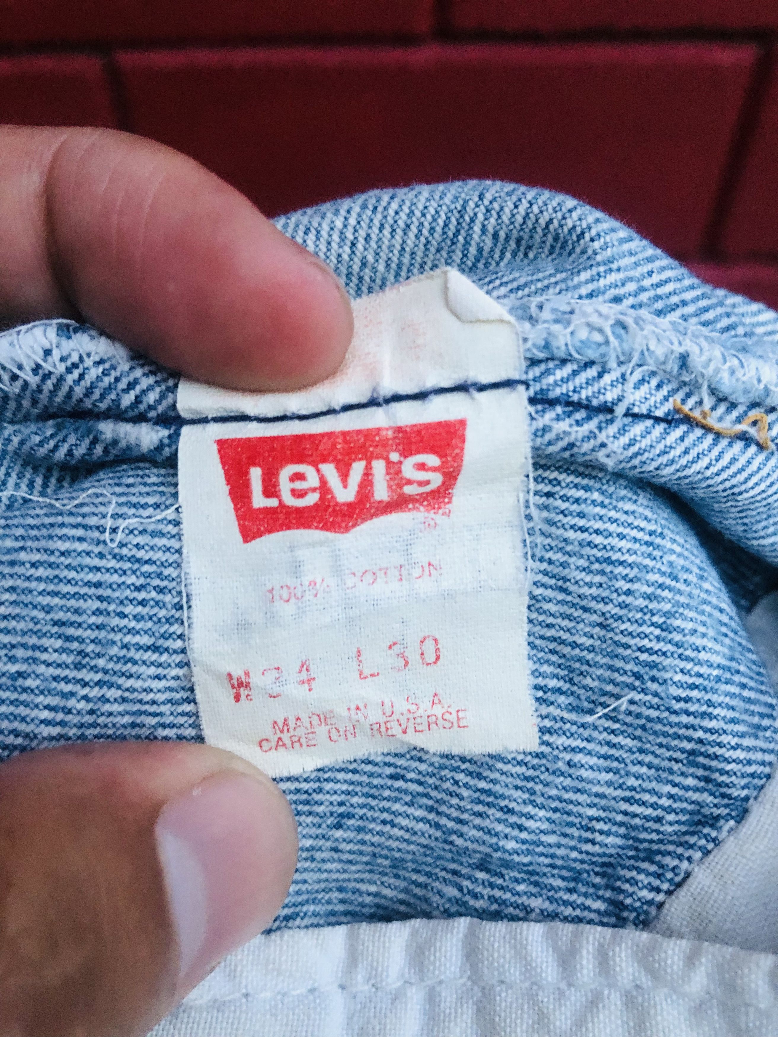Japanese Brand × Vintage Vintage Levis Distressed Sky Blue Colour Designer Style Size US 31 - 9 Thumbnail
