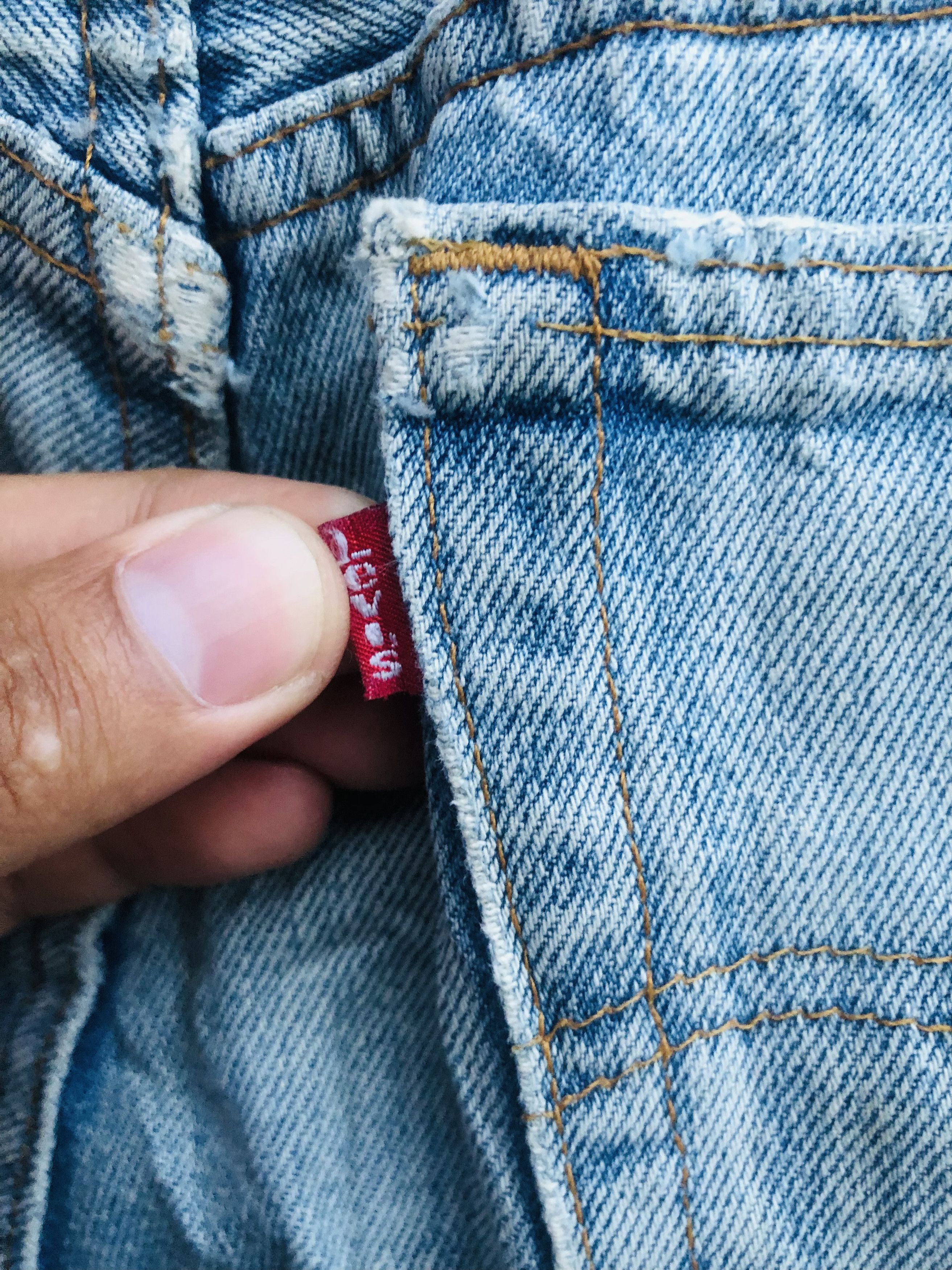 Japanese Brand × Vintage Vintage Levis Distressed Sky Blue Colour Designer Style Size US 31 - 6 Thumbnail