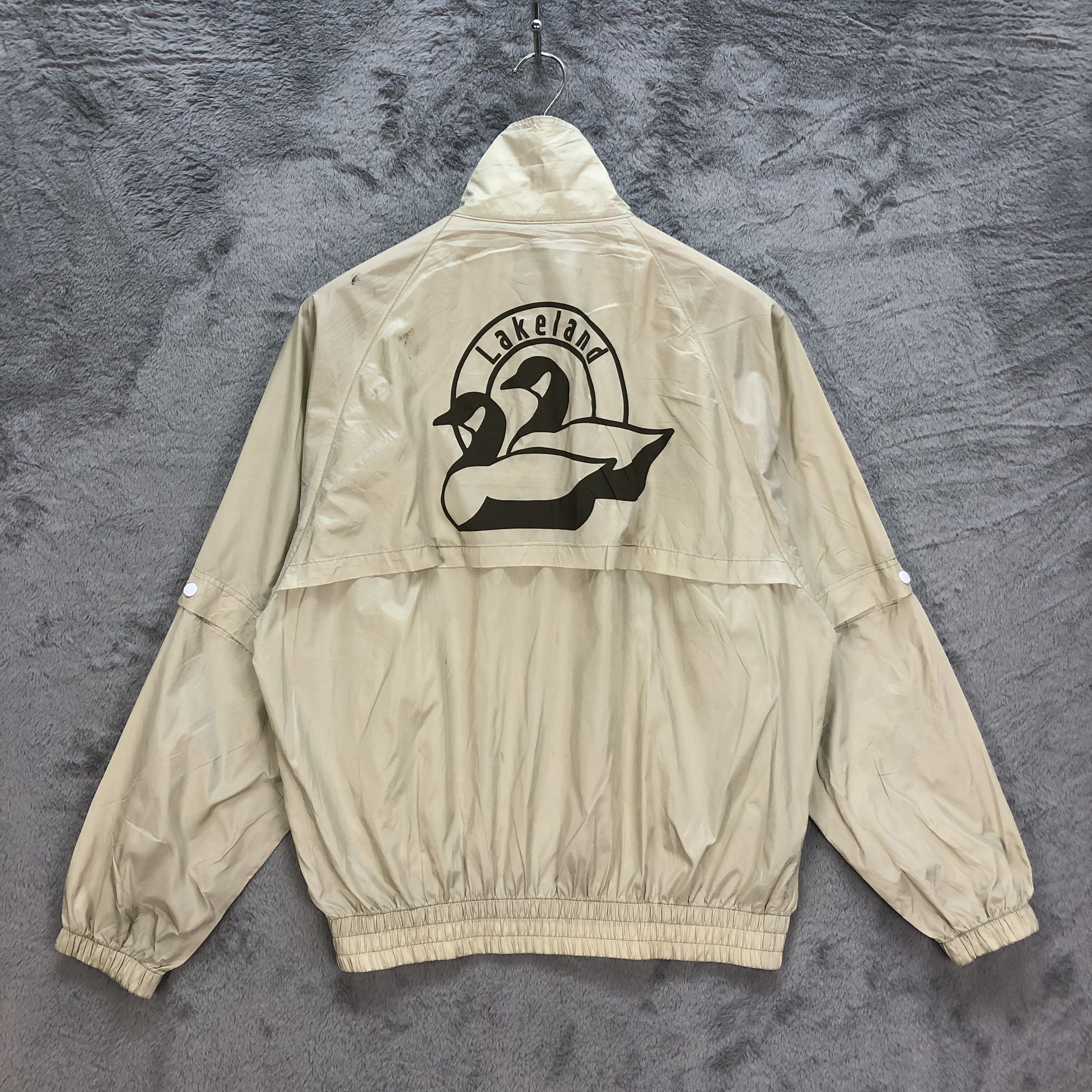 Japanese Brand Vintage Lakeland Swan Big Logo Golfwear Jacket #6188-52 Size US M / EU 48-50 / 2 - 1 Thumbnail