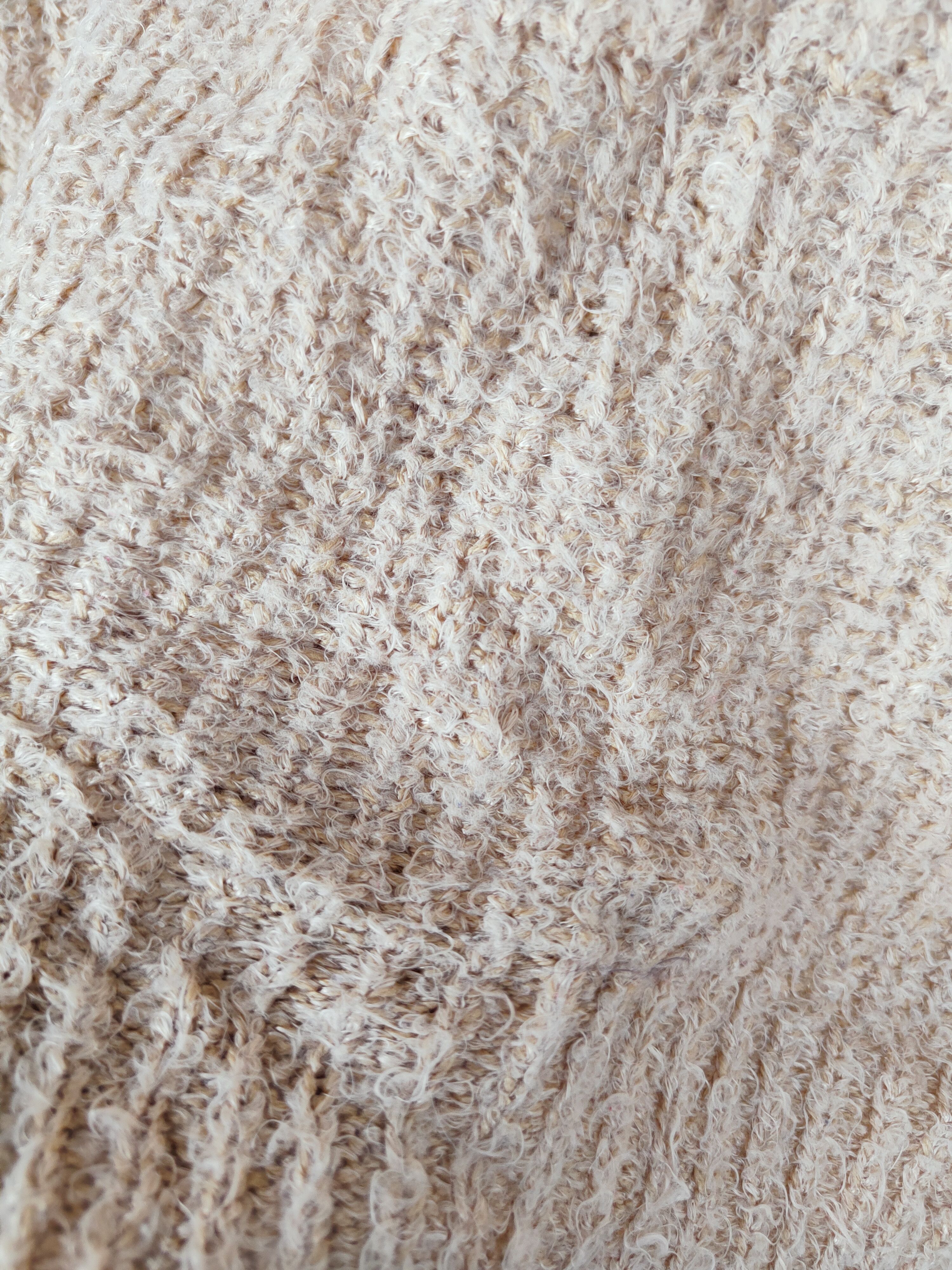 Homespun Knitwear × Japanese Brand Earth Music&Ecology Beige Mohair Knitwear #S254 Size US S / EU 44-46 / 1 - 8 Thumbnail