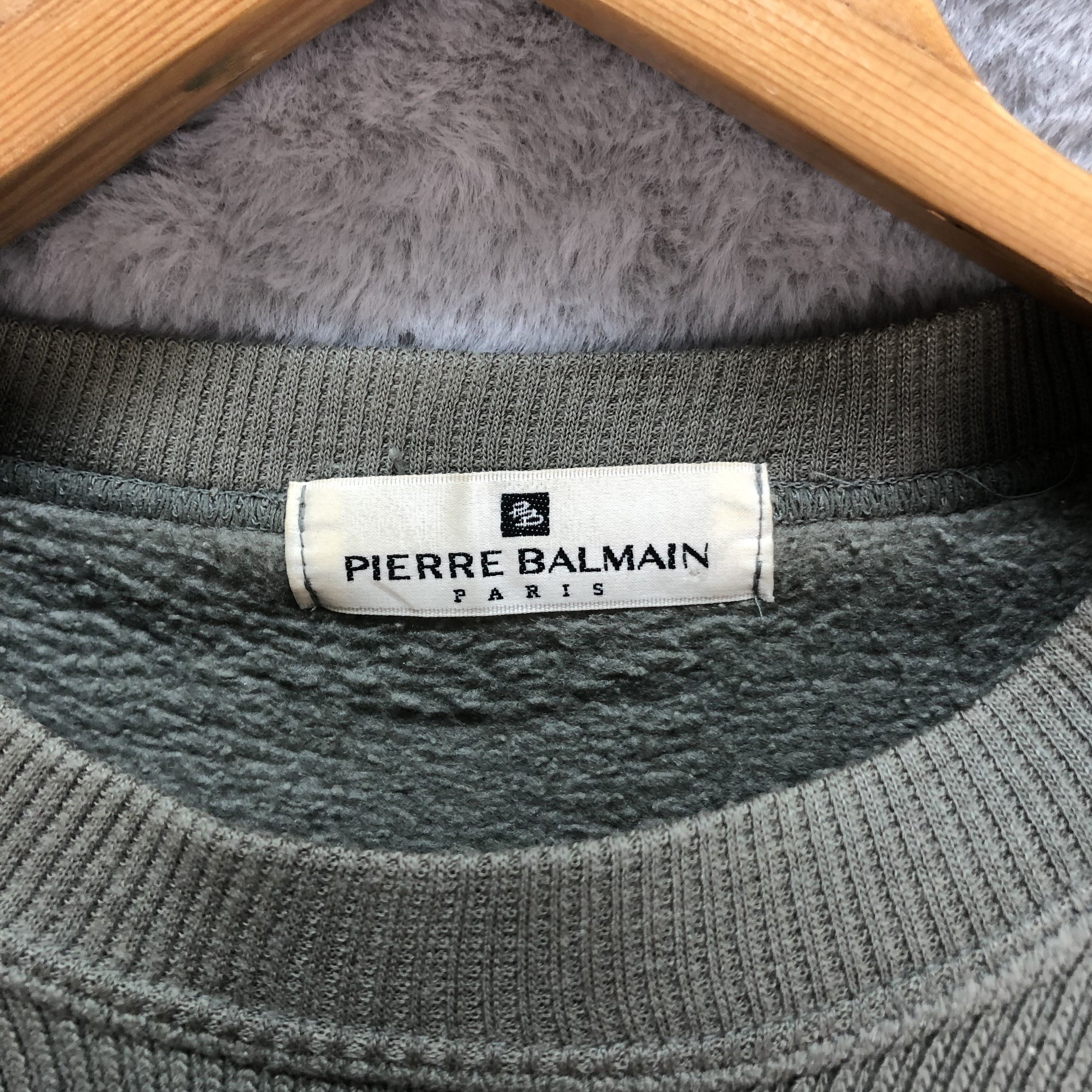 Pierre Balmain Pierre Balmain Paris Embroidery Big Logo Sweatshirt #6201-53 Size US S / EU 44-46 / 1 - 7 Thumbnail