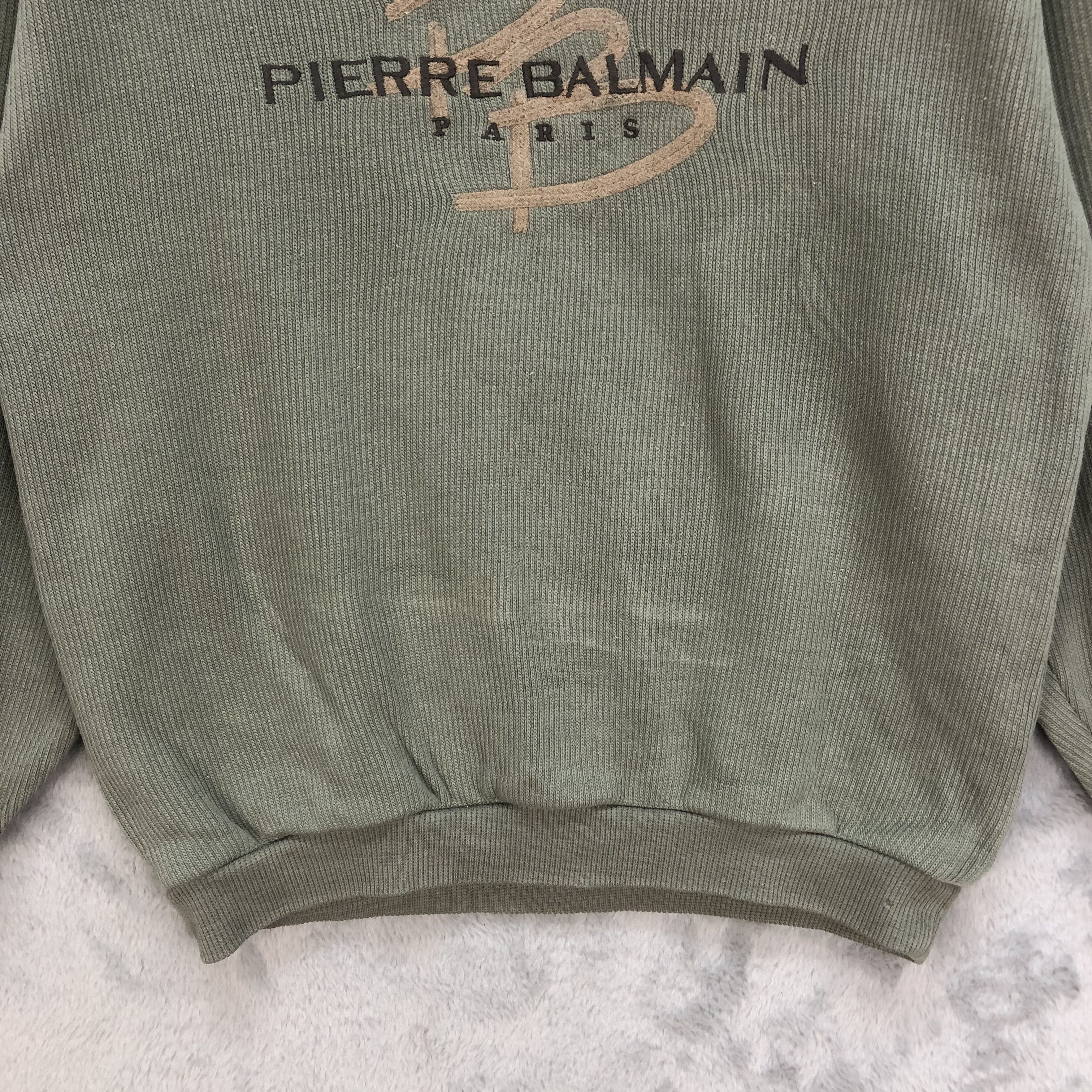 Pierre Balmain Pierre Balmain Paris Embroidery Big Logo Sweatshirt #6201-53 Size US S / EU 44-46 / 1 - 4 Thumbnail