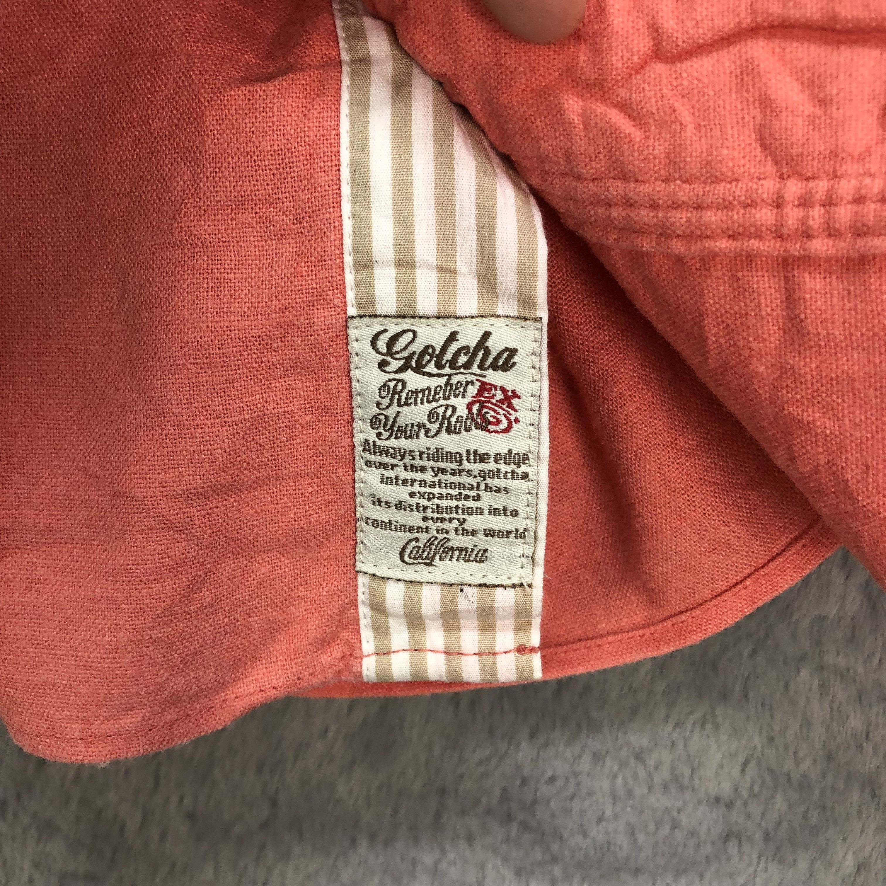 Gotcha Gotcha Master of Surfing Orange Button Ups Shirt #6190-52 Size US M / EU 48-50 / 2 - 10 Thumbnail