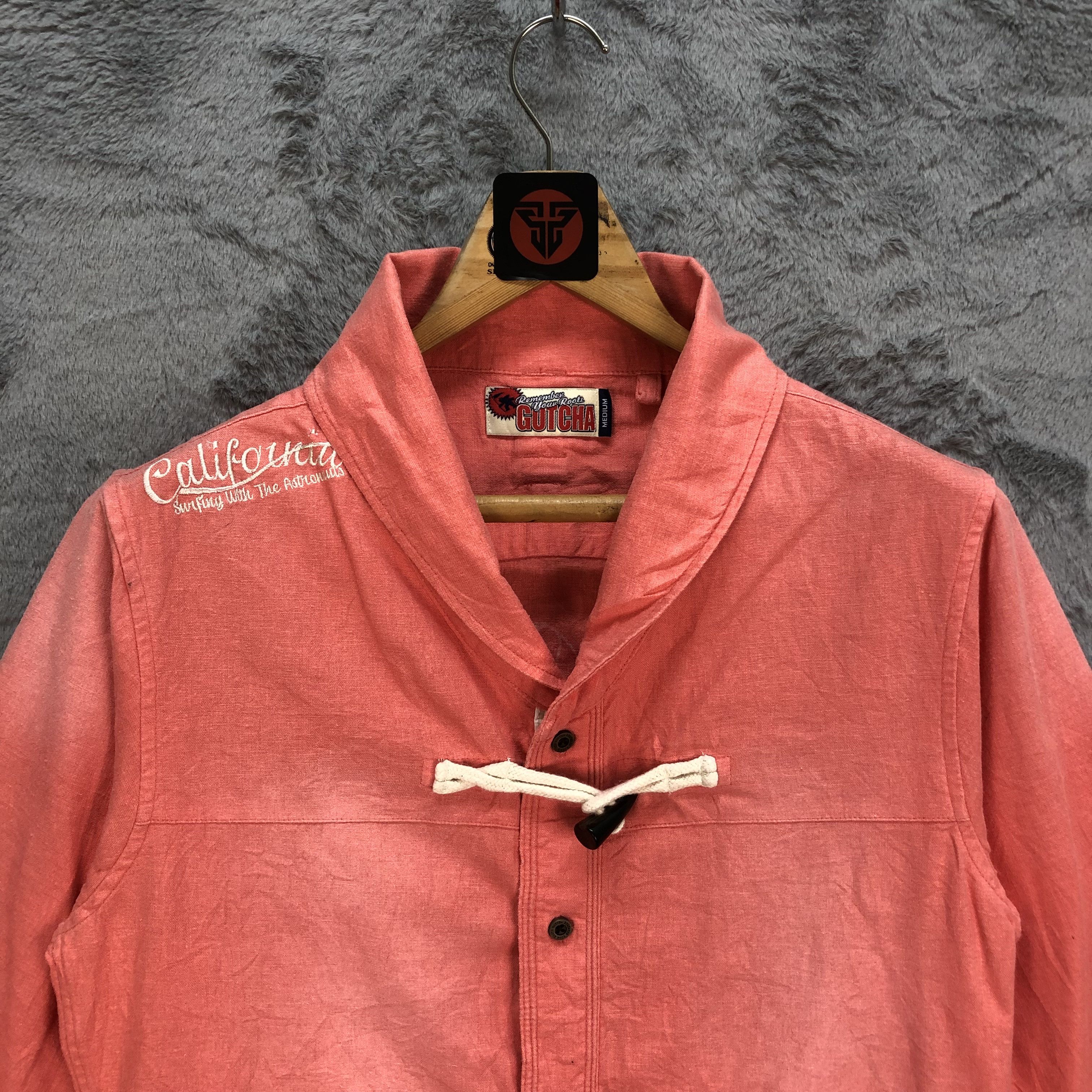 Gotcha Gotcha Master of Surfing Orange Button Ups Shirt #6190-52 Size US M / EU 48-50 / 2 - 2 Thumbnail