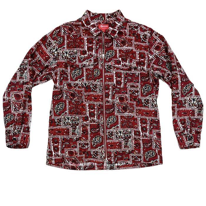 Supreme Supreme Broken Paisley Flannel | Grailed