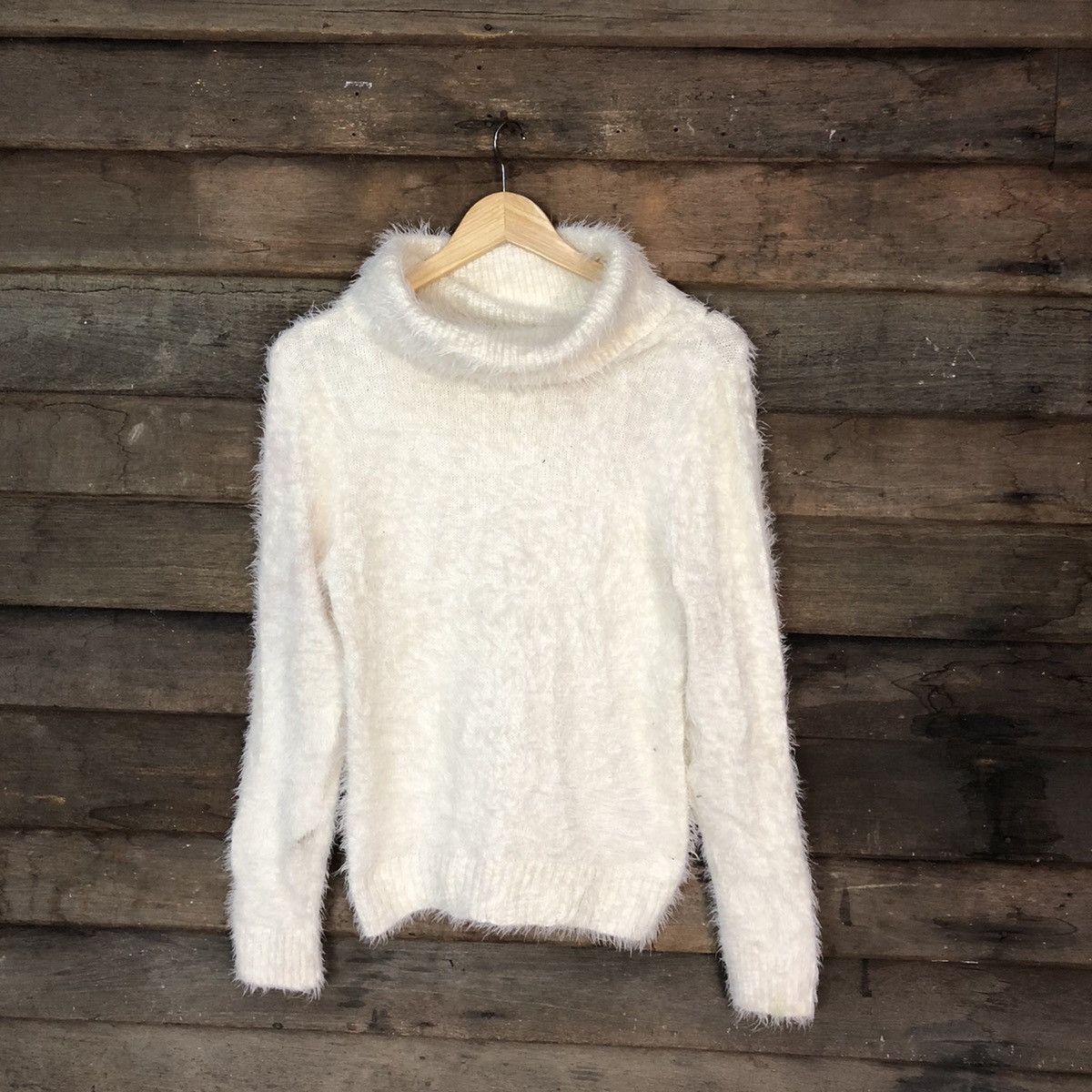 Homespun Knitwear Japanese Brand Shag Shaggy Fur Mohair Knitwear #7016 Size S / US 4 / IT 40 - 1 Thumbnail