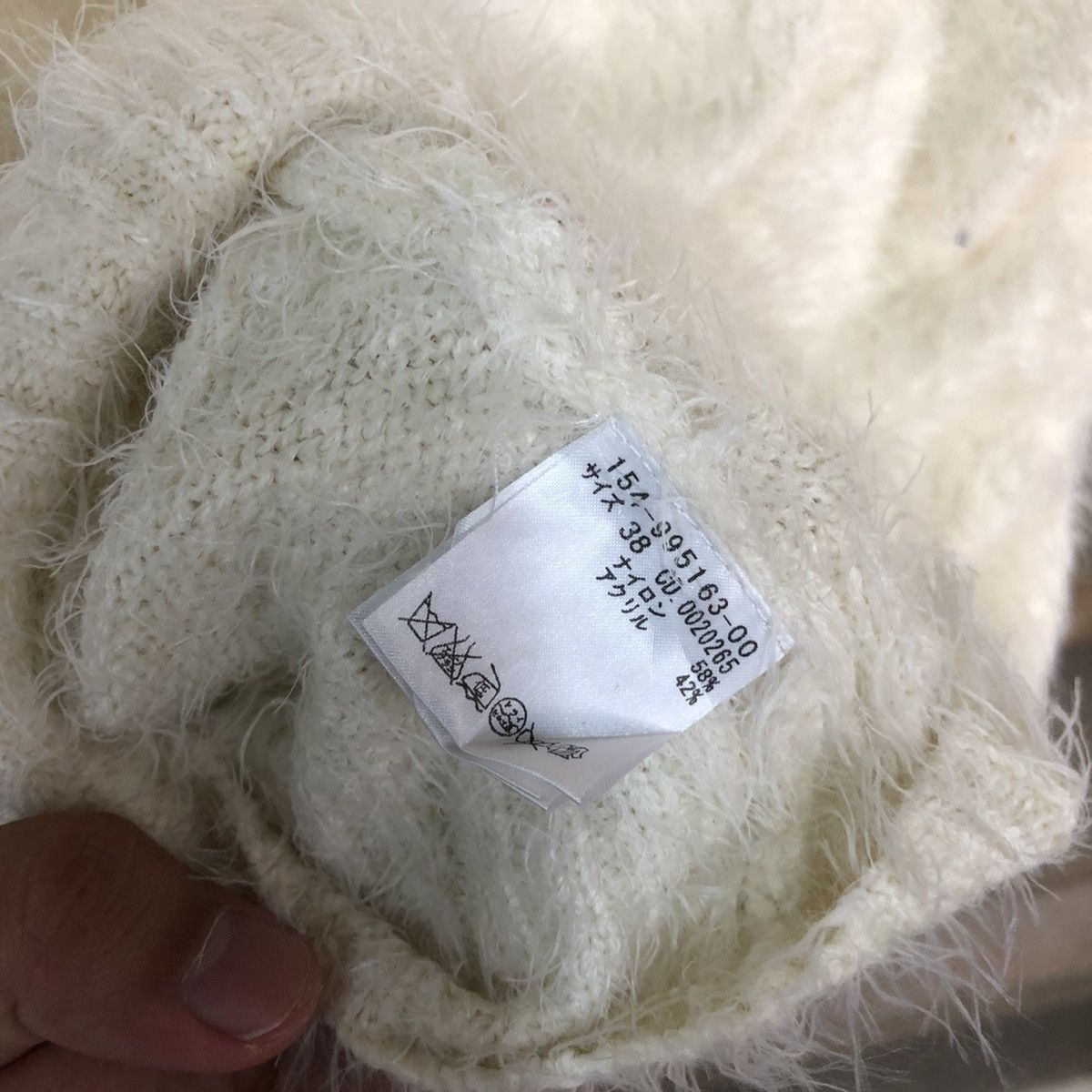 Homespun Knitwear Japanese Brand Shag Shaggy Fur Mohair Knitwear #7016 Size S / US 4 / IT 40 - 7 Thumbnail