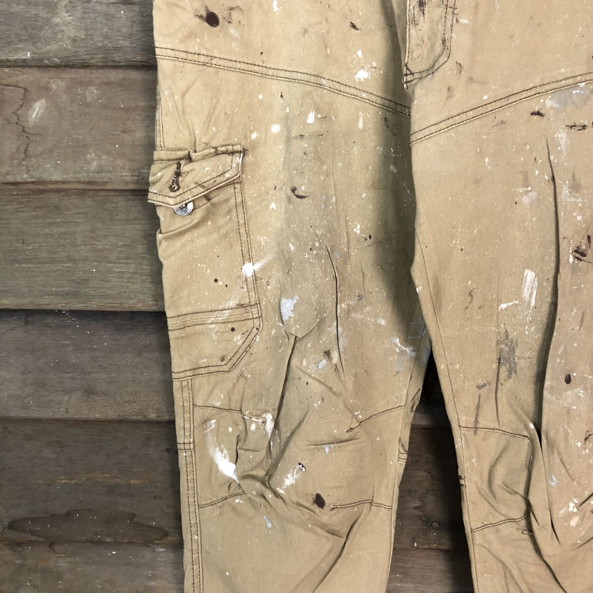 Japanese Brand Japan painter dirty thrased Multipocket Joggers Pants #6780 Size US 32 / EU 48 - 6 Thumbnail