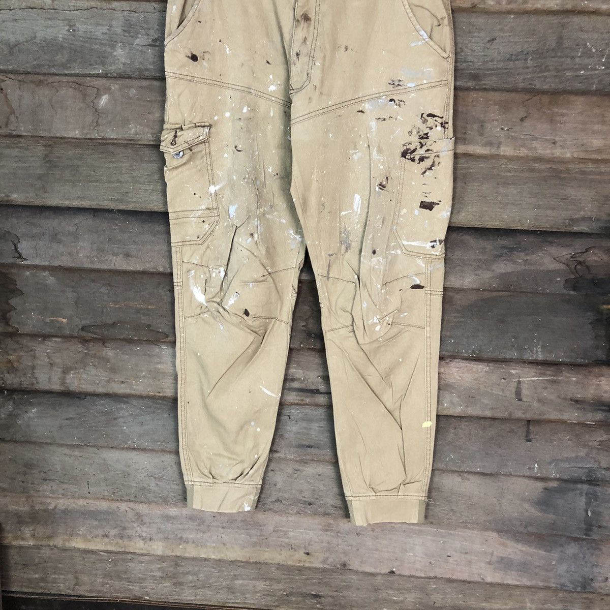 Japanese Brand Japan painter dirty thrased Multipocket Joggers Pants #6780 Size US 32 / EU 48 - 3 Thumbnail