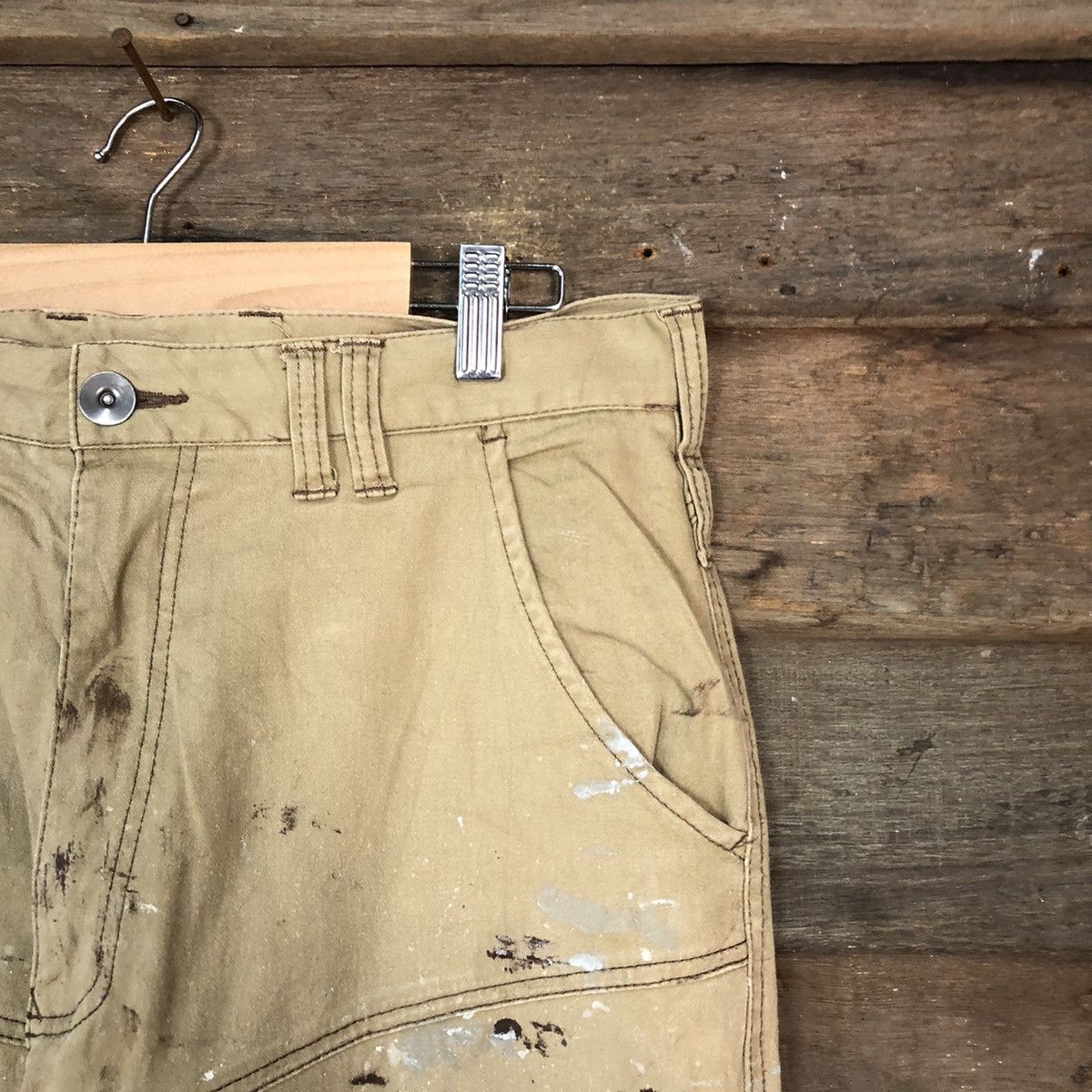 Japanese Brand Japan painter dirty thrased Multipocket Joggers Pants #6780 Size US 32 / EU 48 - 5 Thumbnail