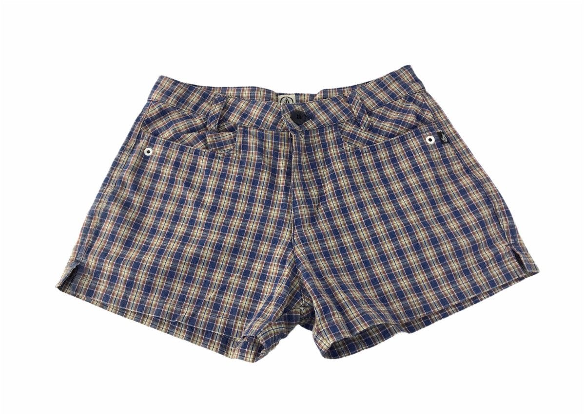 Volcom Short Pant Plaid Checked Style Fits Size 28