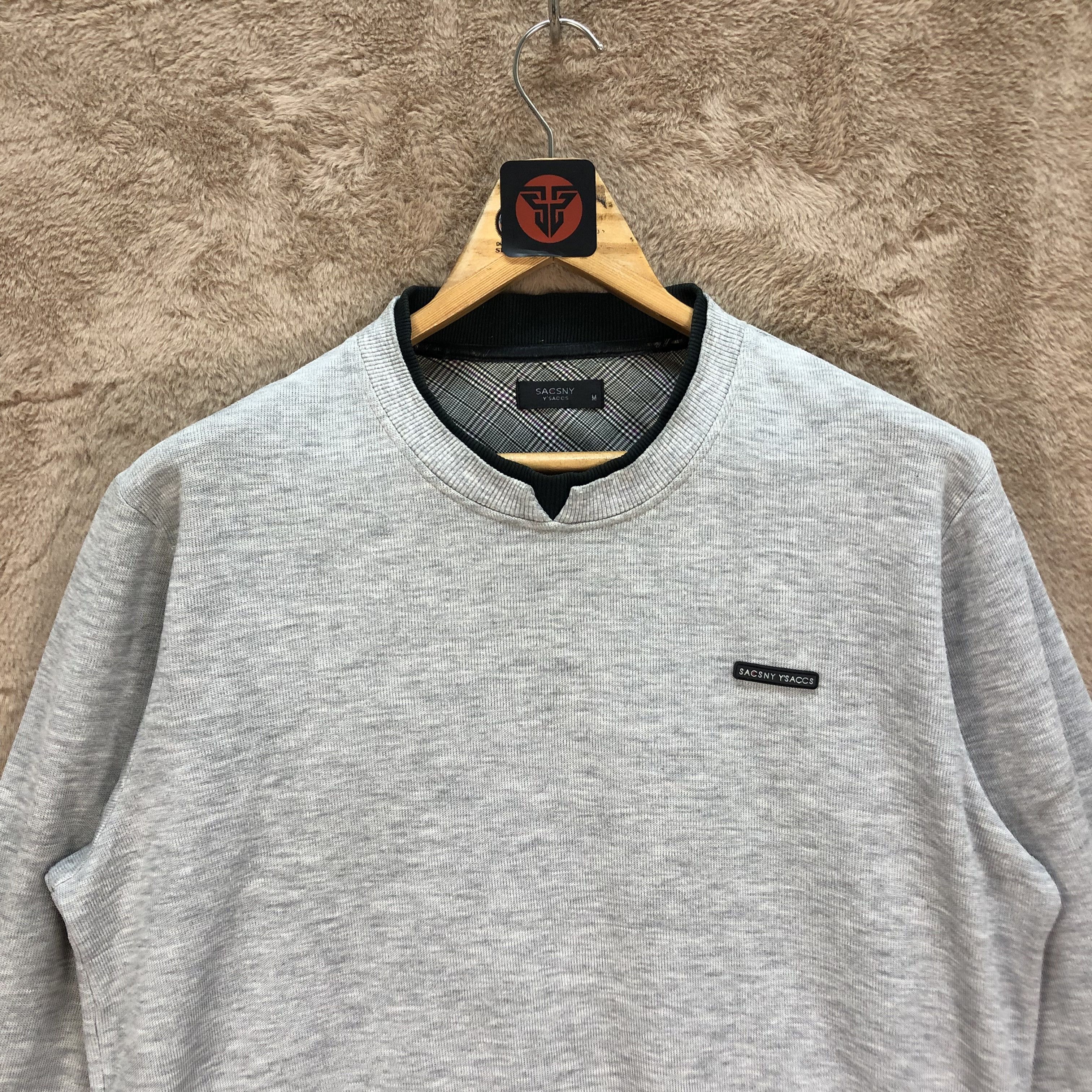 Japanese Brand Rare🔥 SACSNY Y'SACCS Big Logo Sweatshirts #6219-54 Size US M / EU 48-50 / 2 - 4 Thumbnail