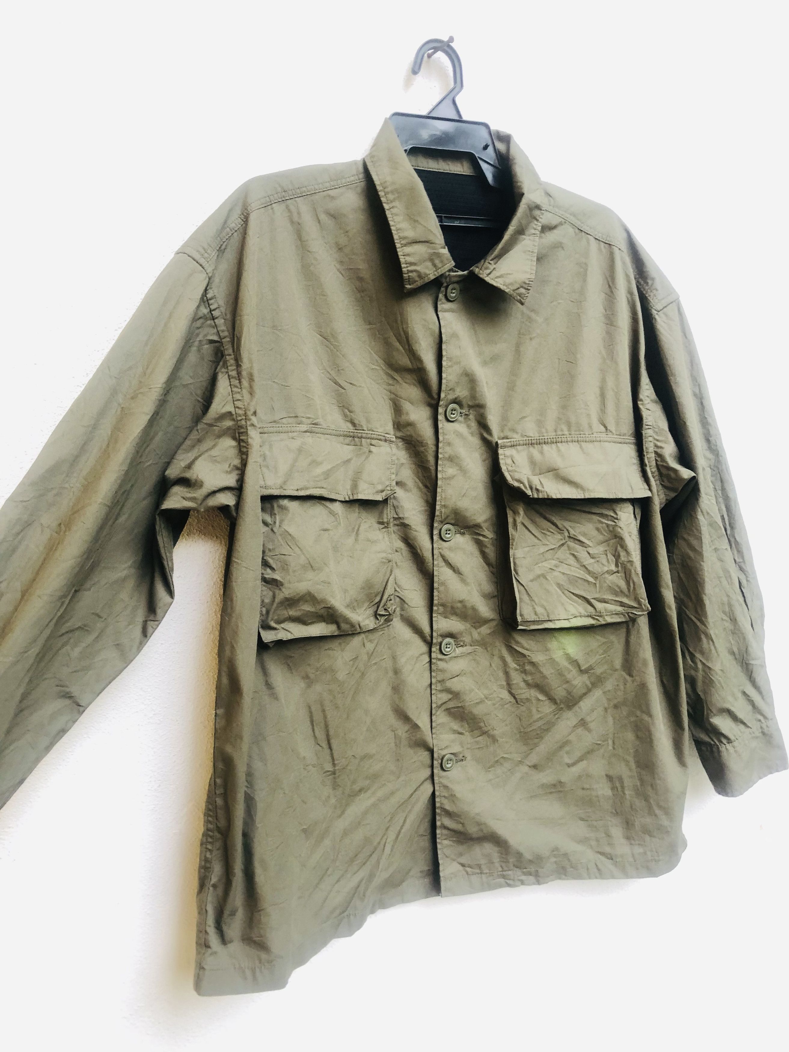 Japanese Brand × Vintage Vintage GU Big Pocket Designed Fashion Style Sweater Size US XL / EU 56 / 4 - 3 Thumbnail