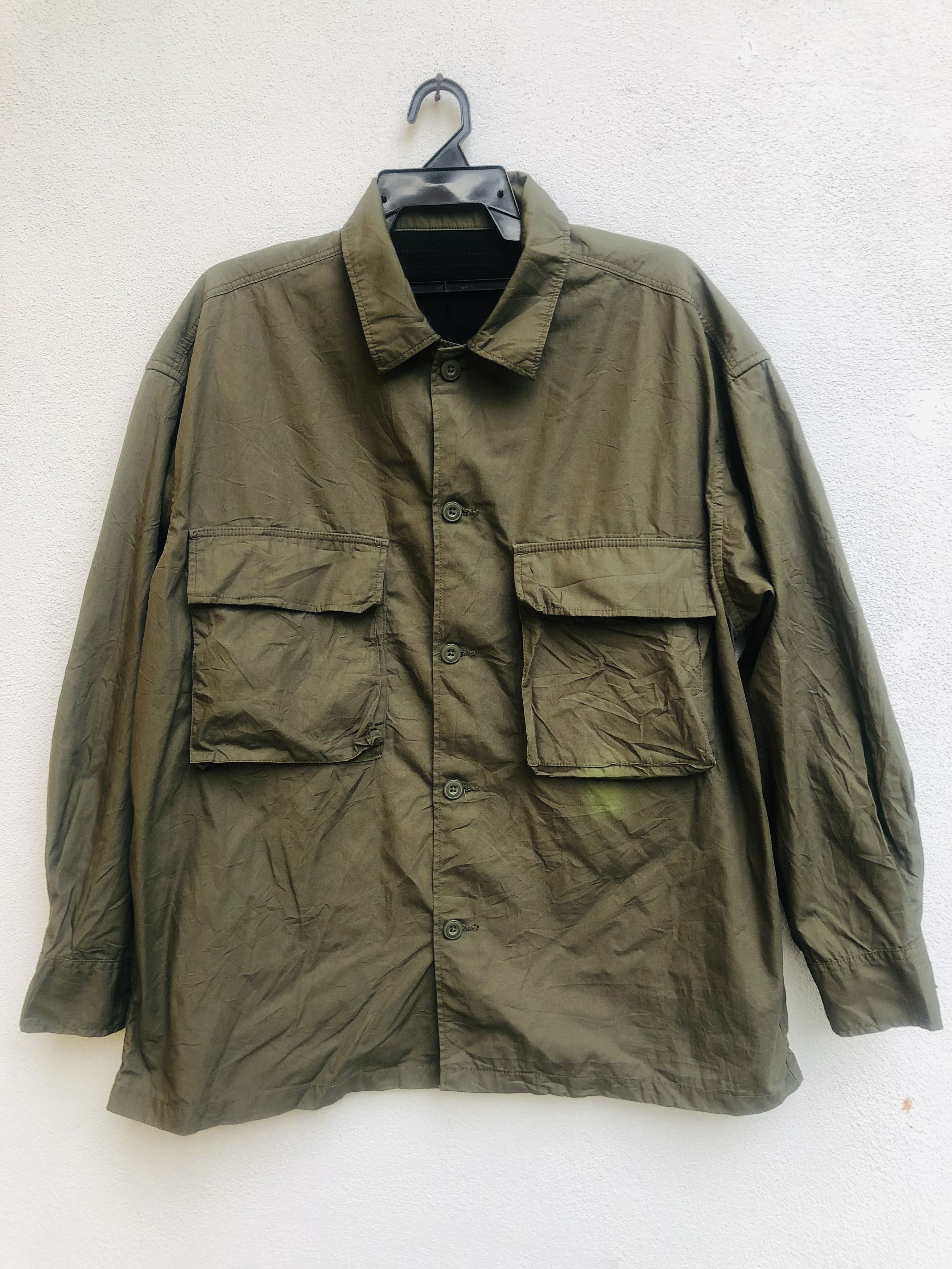 Japanese Brand × Vintage Vintage GU Big Pocket Designed Fashion Style Sweater Size US XL / EU 56 / 4 - 1 Thumbnail