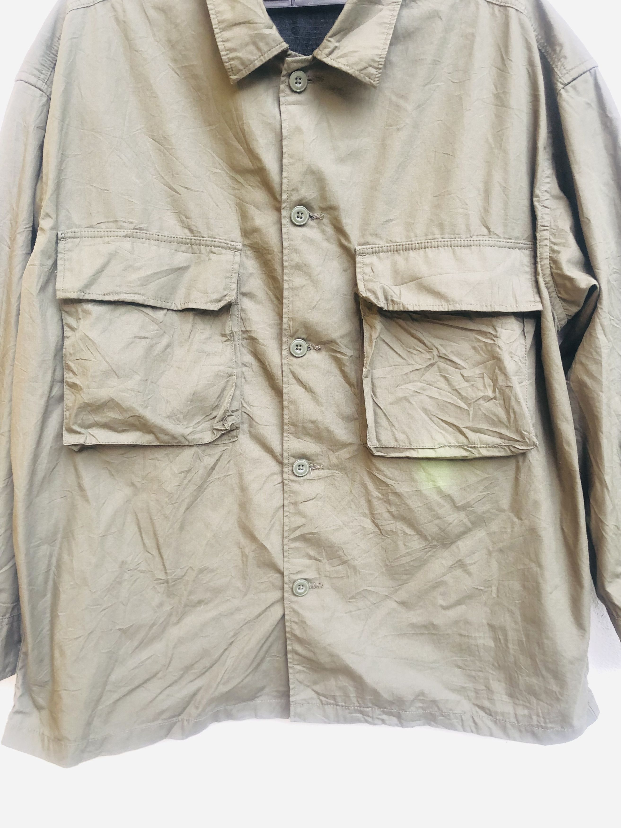 Japanese Brand × Vintage Vintage GU Big Pocket Designed Fashion Style Sweater Size US XL / EU 56 / 4 - 6 Thumbnail