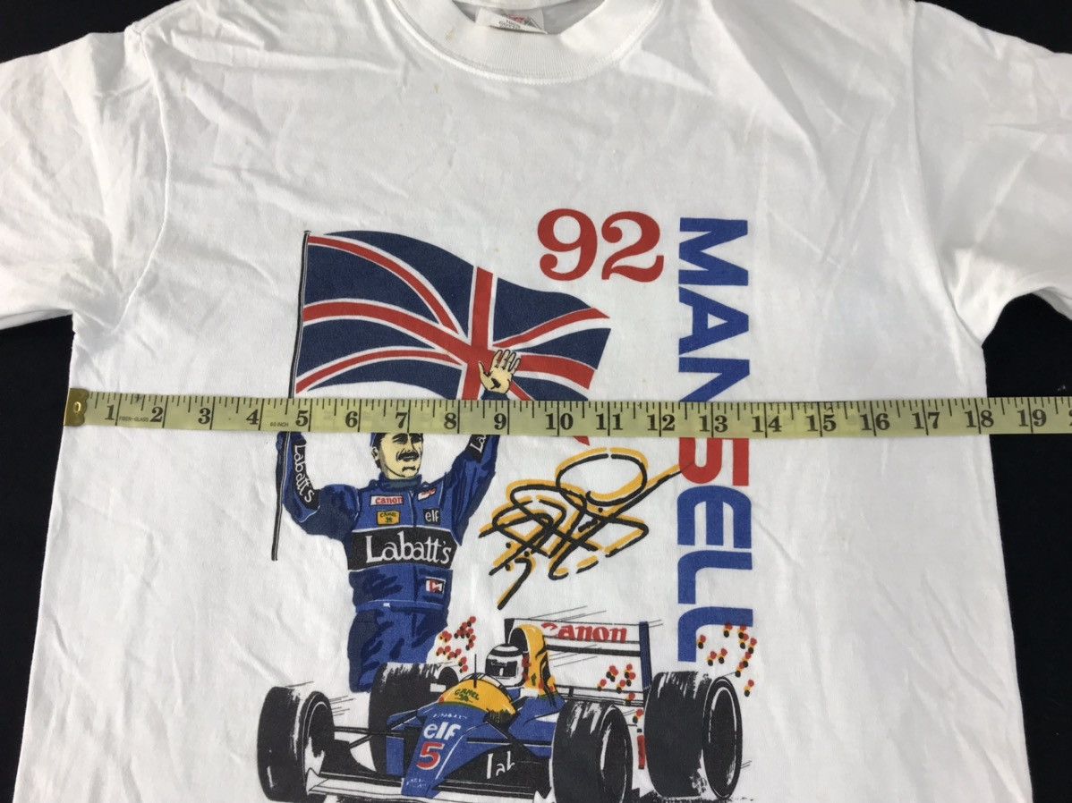 Vintage Nigel Mansell British Racing Driver 1992 Tee Big Printed Size US S / EU 44-46 / 1 - 9 Thumbnail