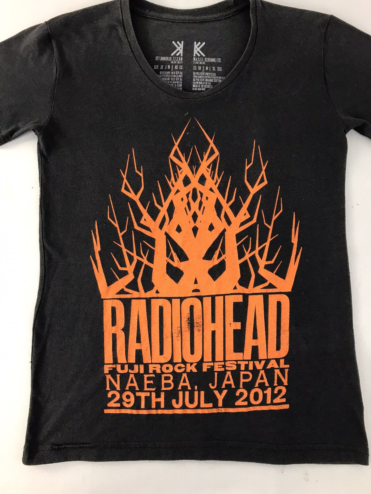 Band Tees Radiohead Fuji Rock Festival Tour 2012 Tee T-shirt Printed Size US S / EU 44-46 / 1 - 5 Thumbnail