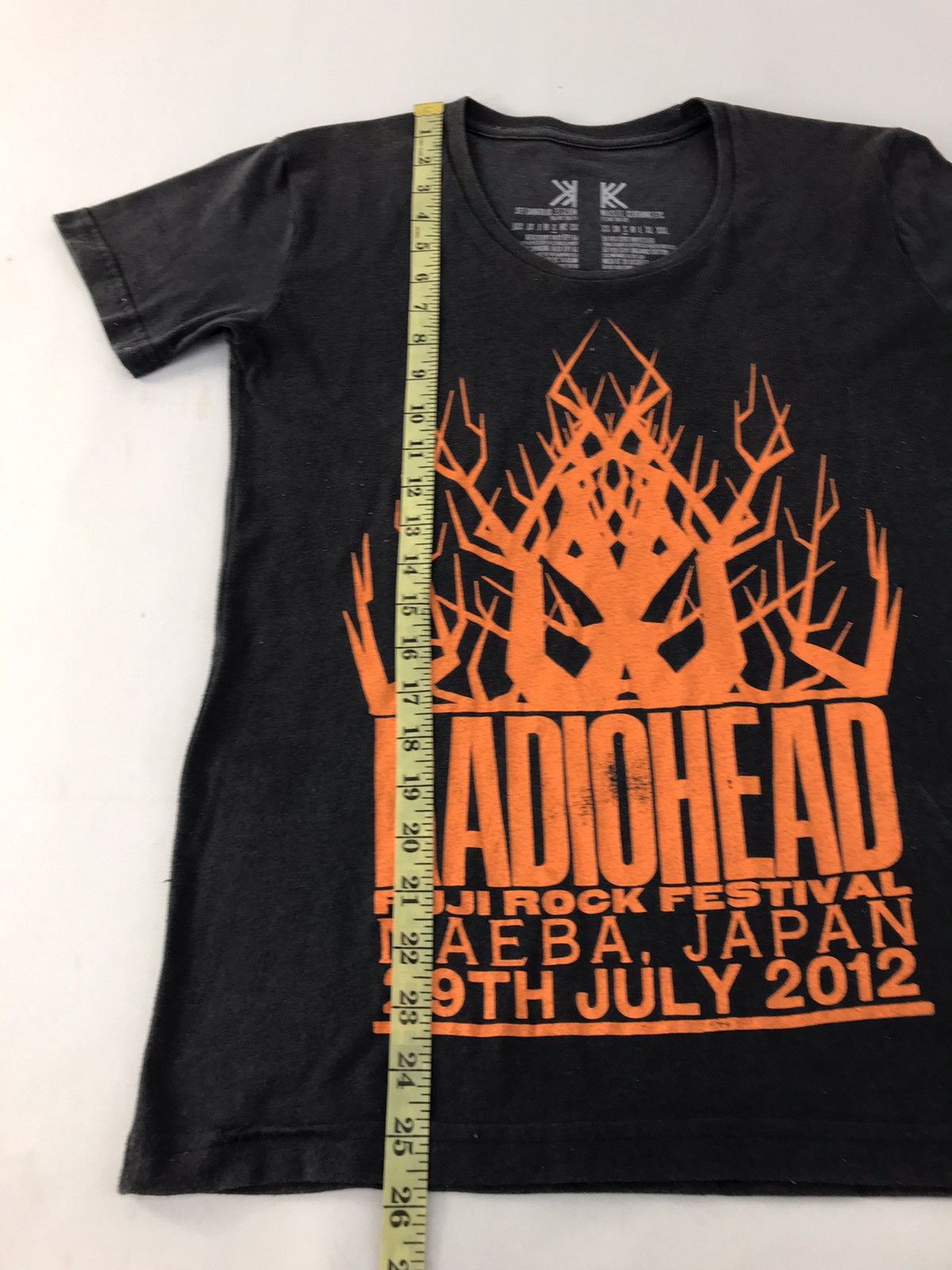 Band Tees Radiohead Fuji Rock Festival Tour 2012 Tee T-shirt Printed Size US S / EU 44-46 / 1 - 9 Thumbnail