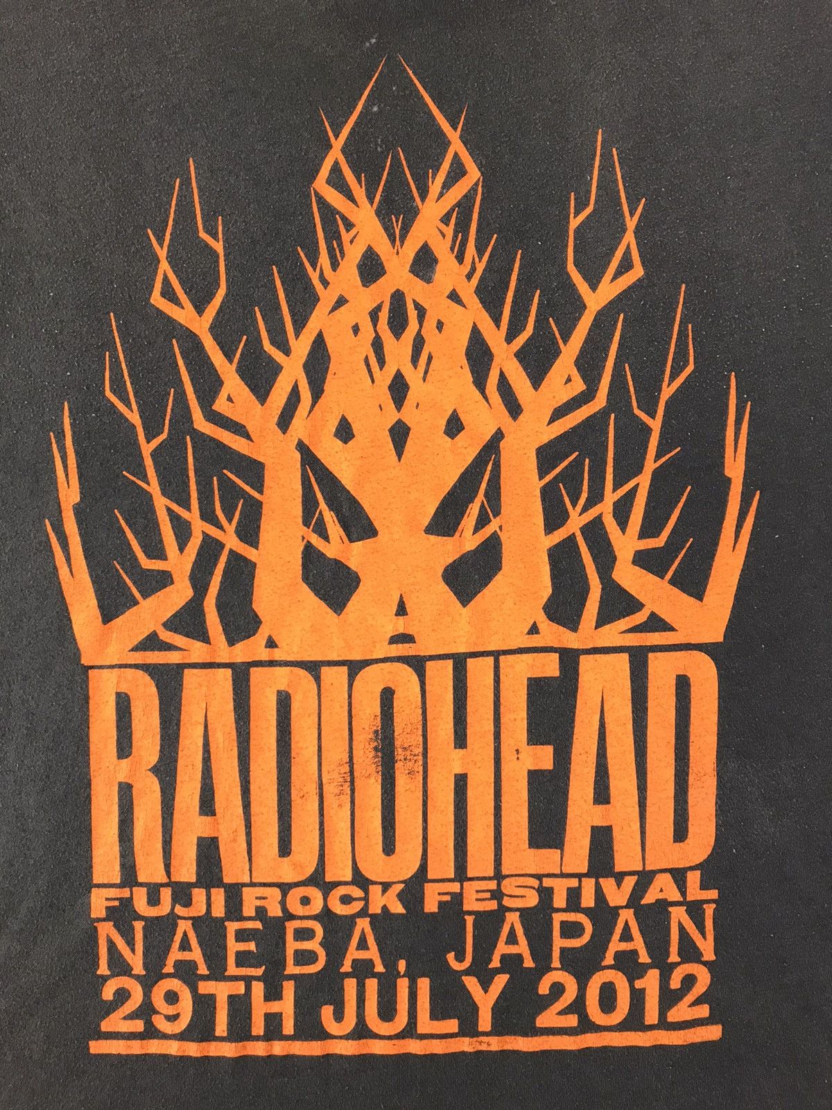 Band Tees Radiohead Fuji Rock Festival Tour 2012 Tee T-shirt Printed Size US S / EU 44-46 / 1 - 2 Thumbnail