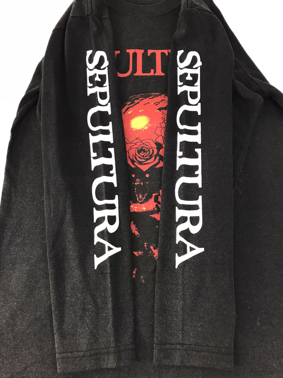 Band Tees Sepultura Beneath The Remain Tour 90 Sidetape Longsleeve Tee Size US S / EU 44-46 / 1 - 3 Thumbnail