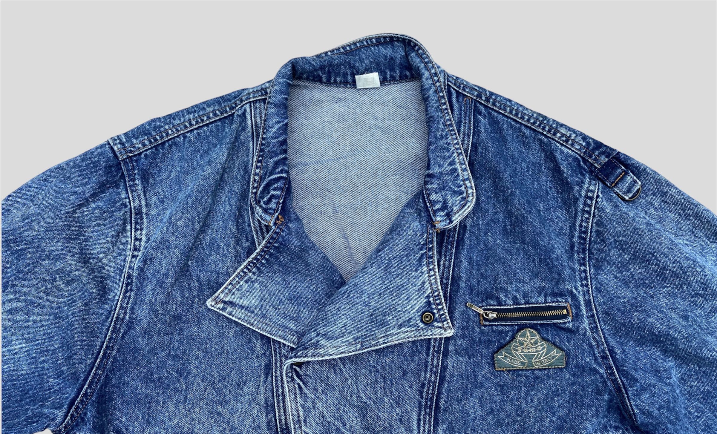 Vintage Rare Vintage 80s Oversized Denim Bomber Jacket Size US M / EU 48-50 / 2 - 2 Thumbnail