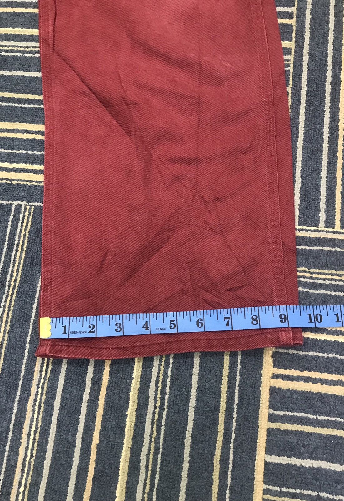 Carhartt × Vintage Maroon Carhartt Single Knee Carpenter Pants Size 34x32 Size US 34 / EU 50 - 15 Thumbnail