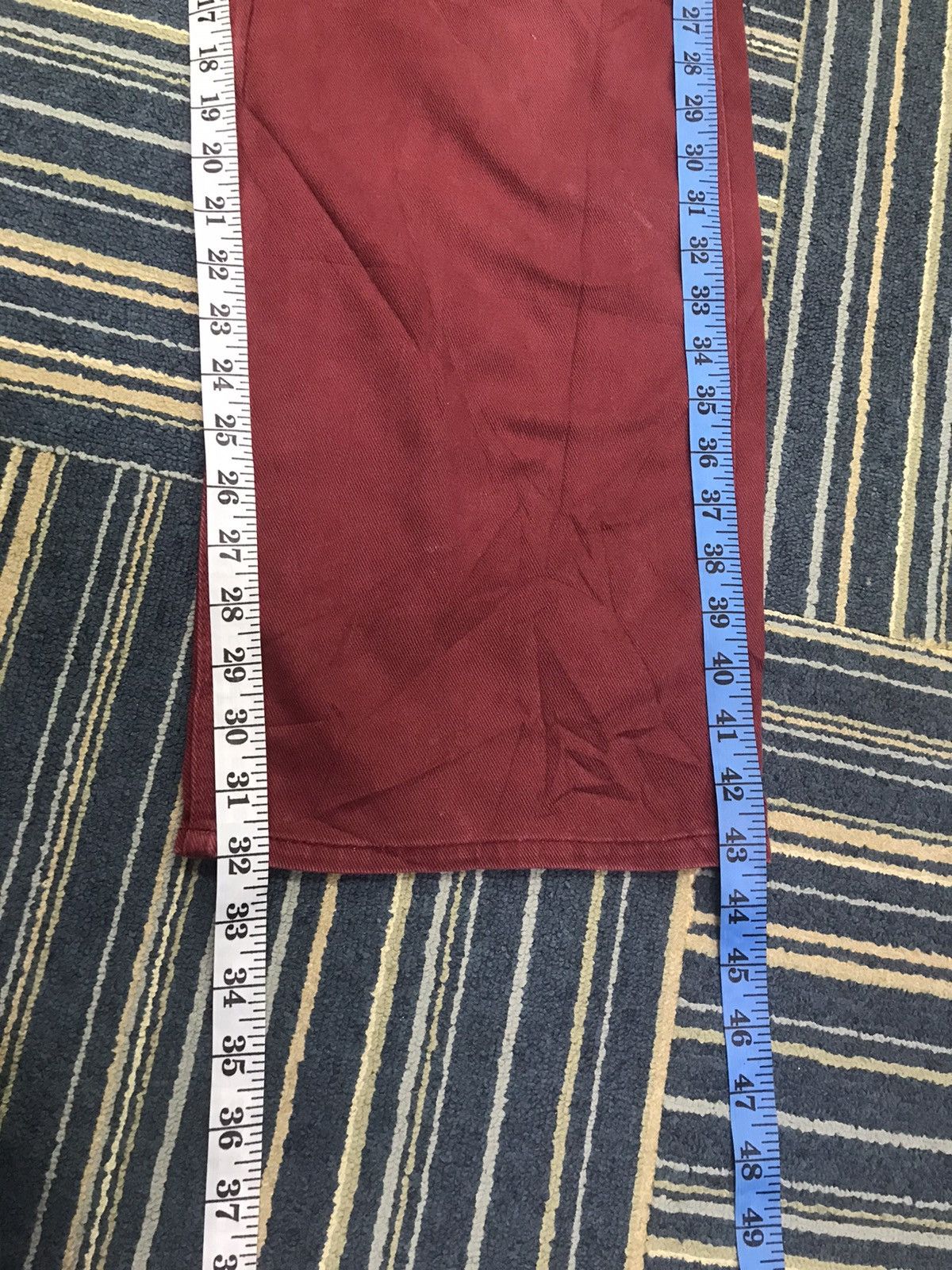 Carhartt × Vintage Maroon Carhartt Single Knee Carpenter Pants Size 34x32 Size US 34 / EU 50 - 13 Thumbnail