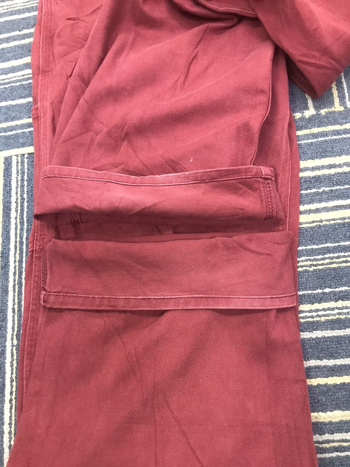 Carhartt × Vintage Maroon Carhartt Single Knee Carpenter Pants Size 34x32 Size US 34 / EU 50 - 9 Thumbnail