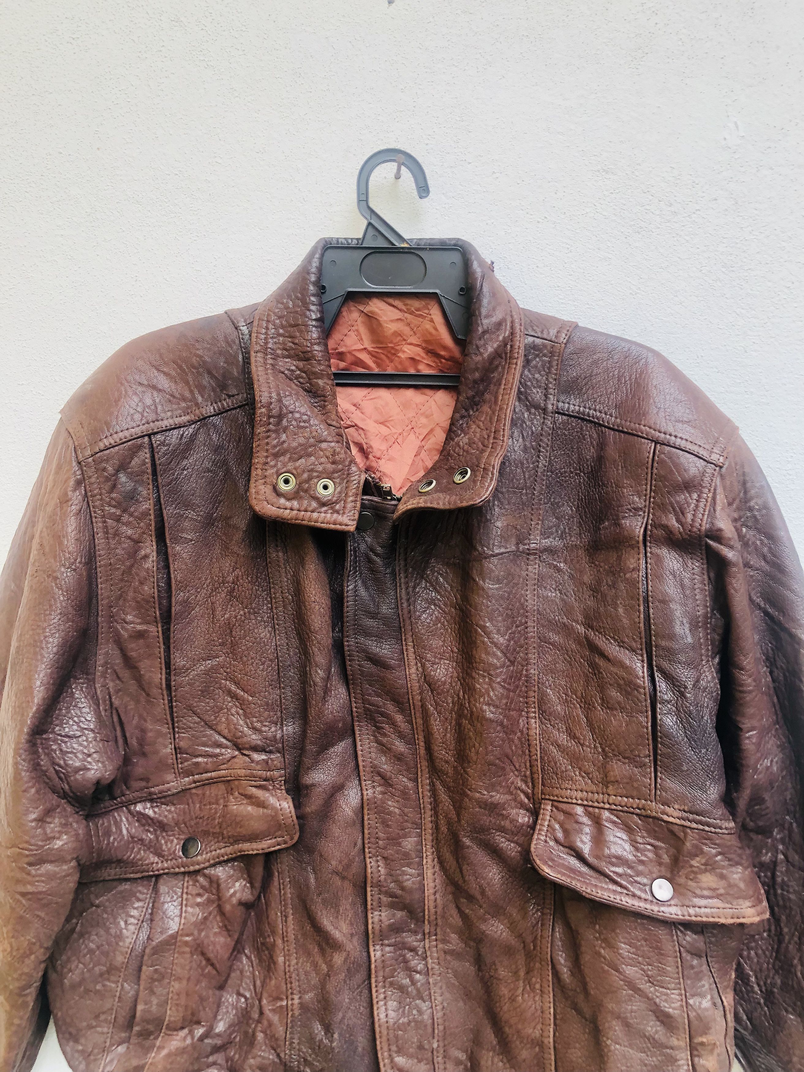 Japanese Brand × Vintage Vintage Leather Jacket Designed Fashion Style Size US L / EU 52-54 / 3 - 4 Thumbnail