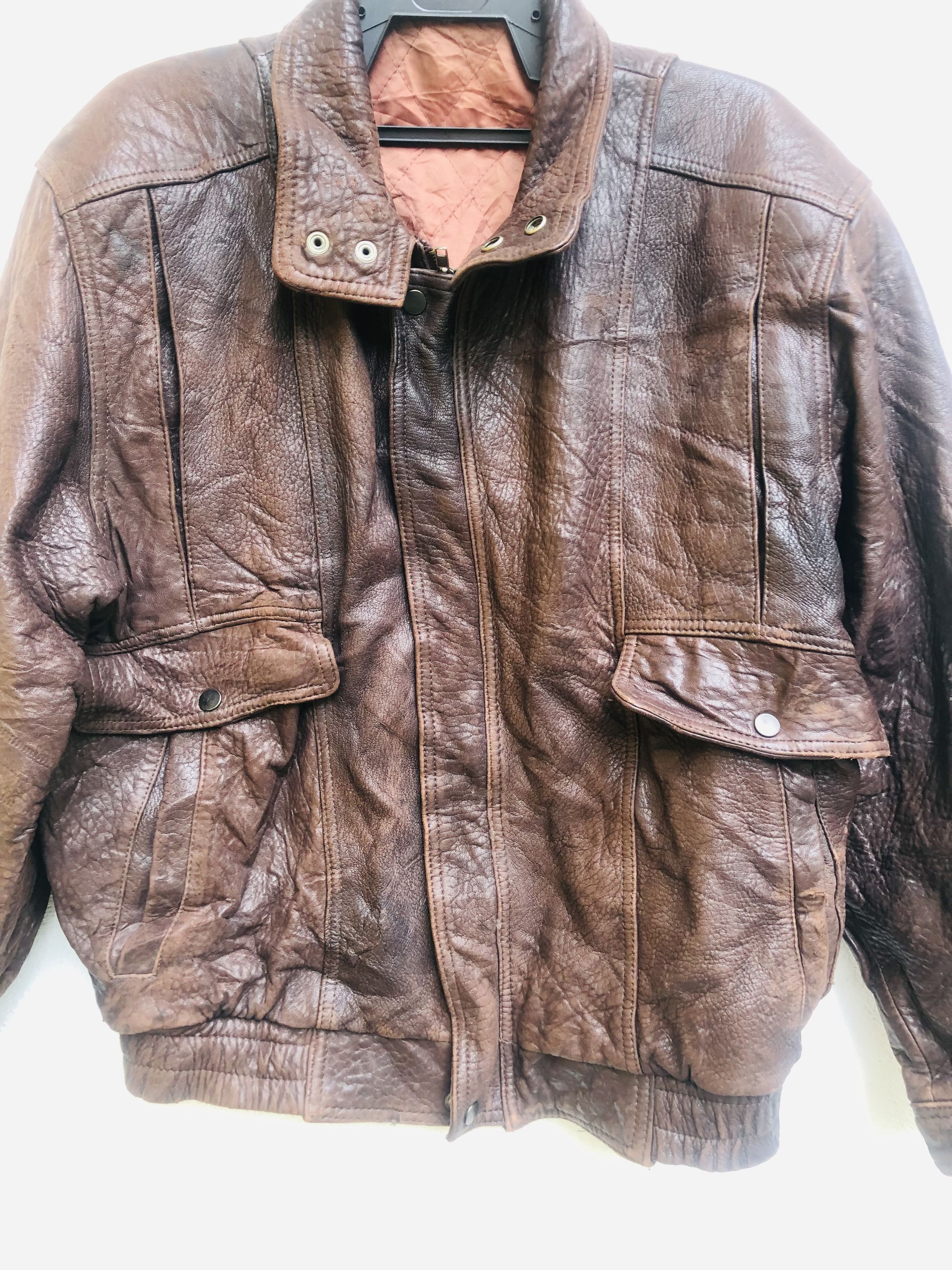 Japanese Brand × Vintage Vintage Leather Jacket Designed Fashion Style Size US L / EU 52-54 / 3 - 5 Thumbnail